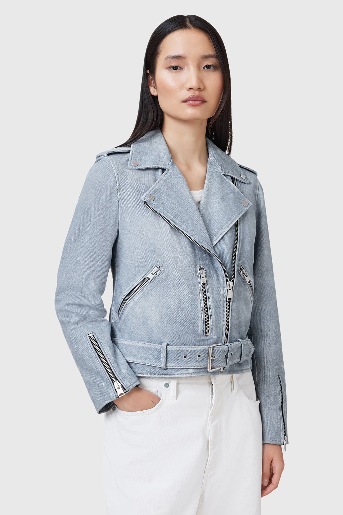 BALFERN BIKER PALE DENIM BLUE 1