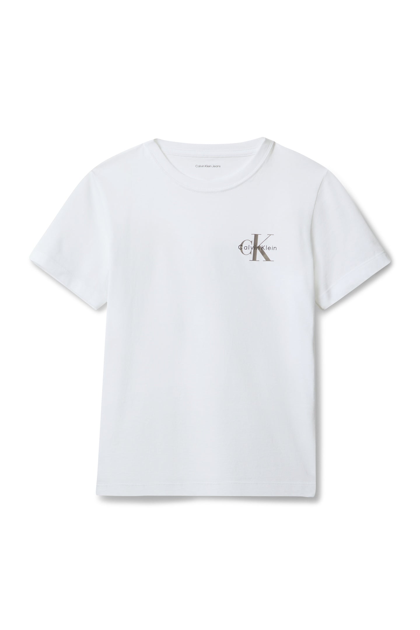 UNISEX SMALL MONOLOGO SS TEE BRIGHT WHITE 4