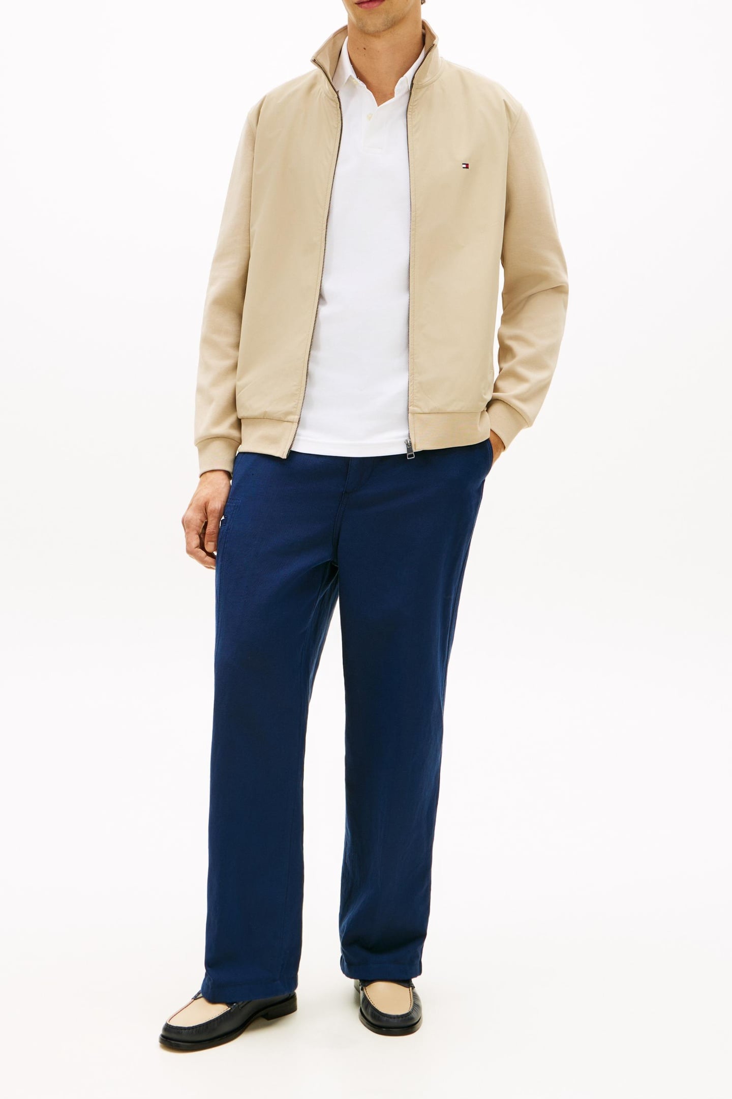 ESSENTIAL INTECHNO MIX ZIP THRU SANDALWOOD 1