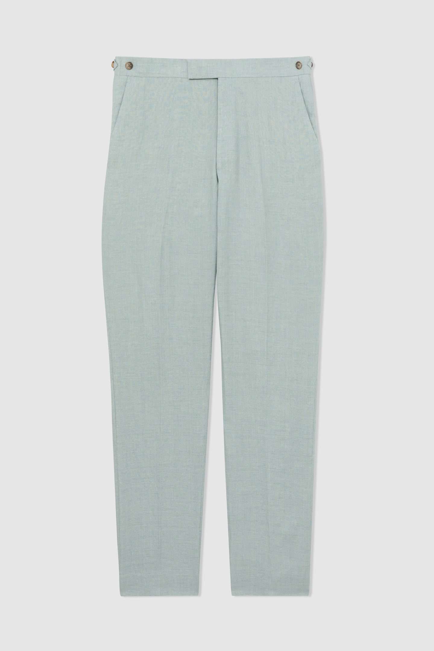 LINEN SLIM MIXER TROUSER OCEAN GREEN 4