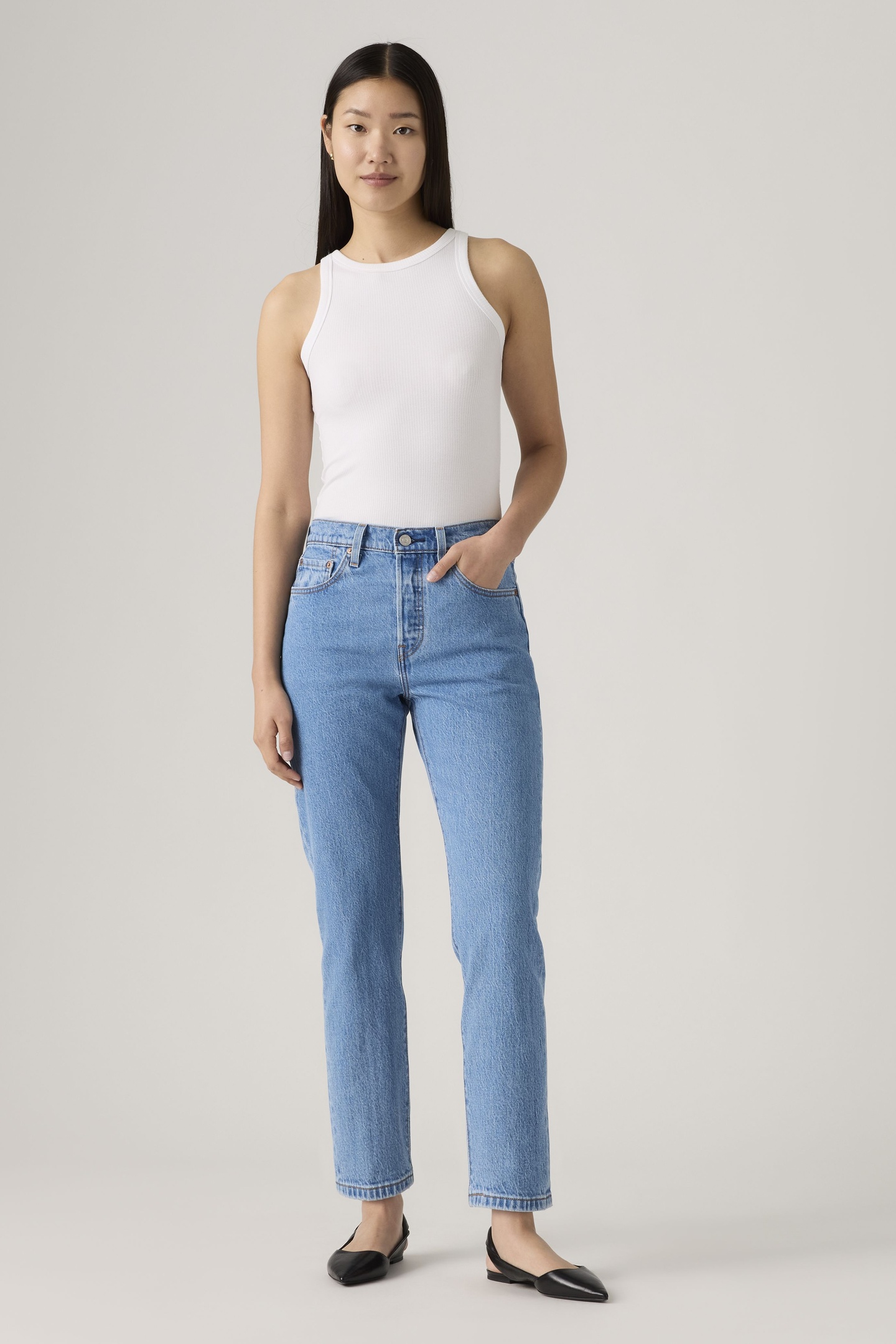 501® CROP JEANS BLUE 1