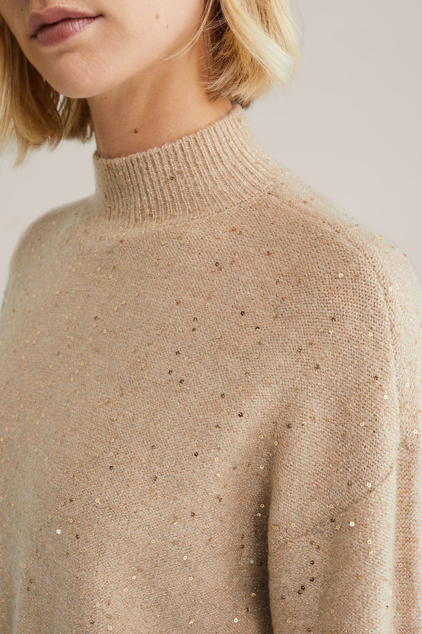 KNITTED PULLOVER BEIGE 5