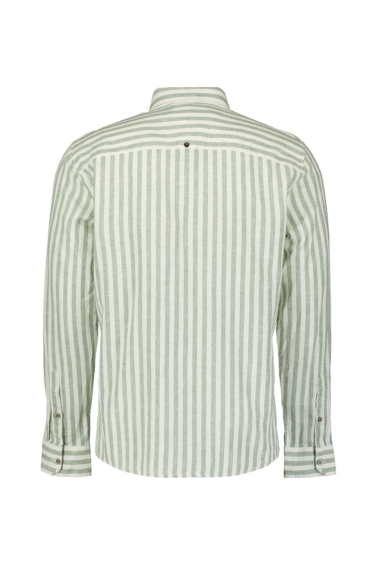 SHIRT VERICAL BIG STRIPES WITH LINEN GREEN 5