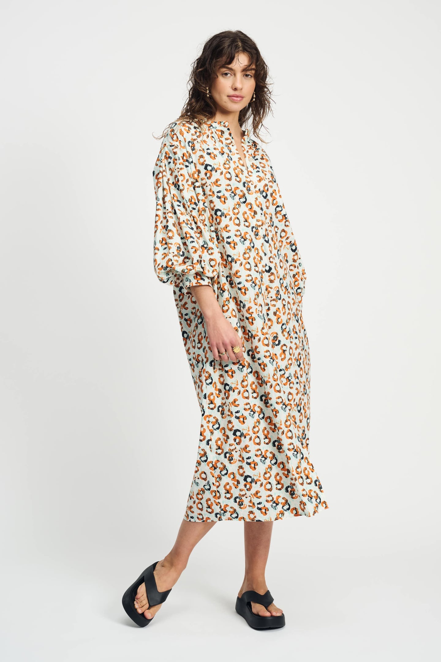 DRESS - POPLIN LEOPARD LUSH 2