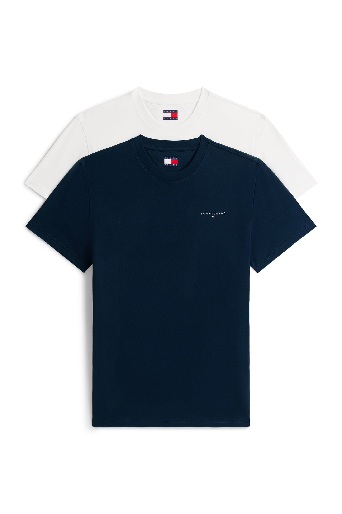 SLIM LINEAR SS T-SHIRT ECRU/DARK NIGHT NAVY 1