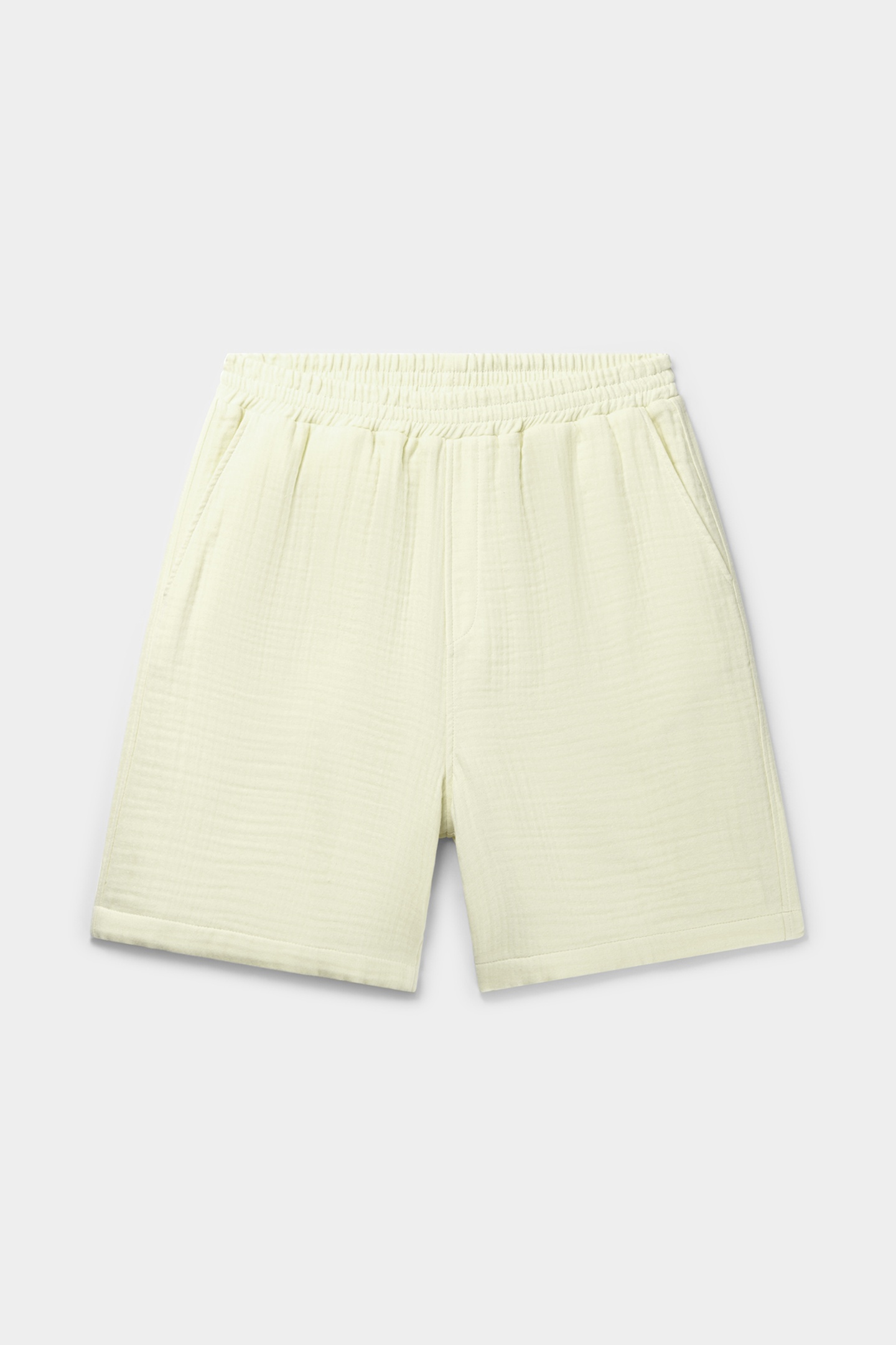 ENZI SEERSUCKER SHORTS ICING YELLOW 1