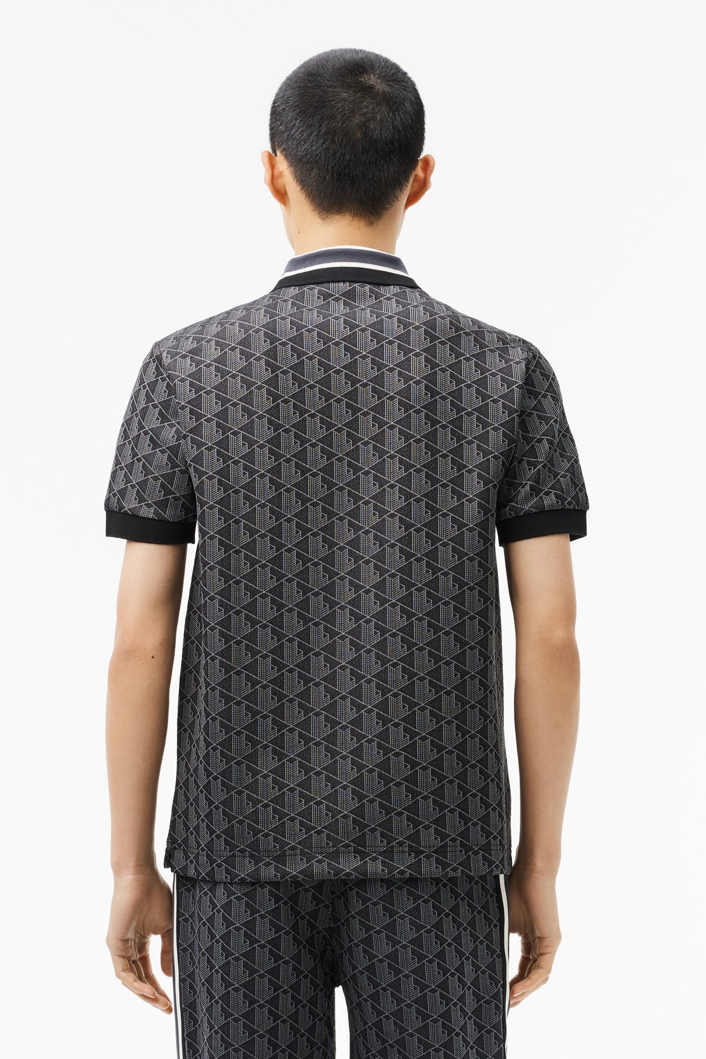 SHORT SLEEVE POLO BLACK/GRAPHITE 3