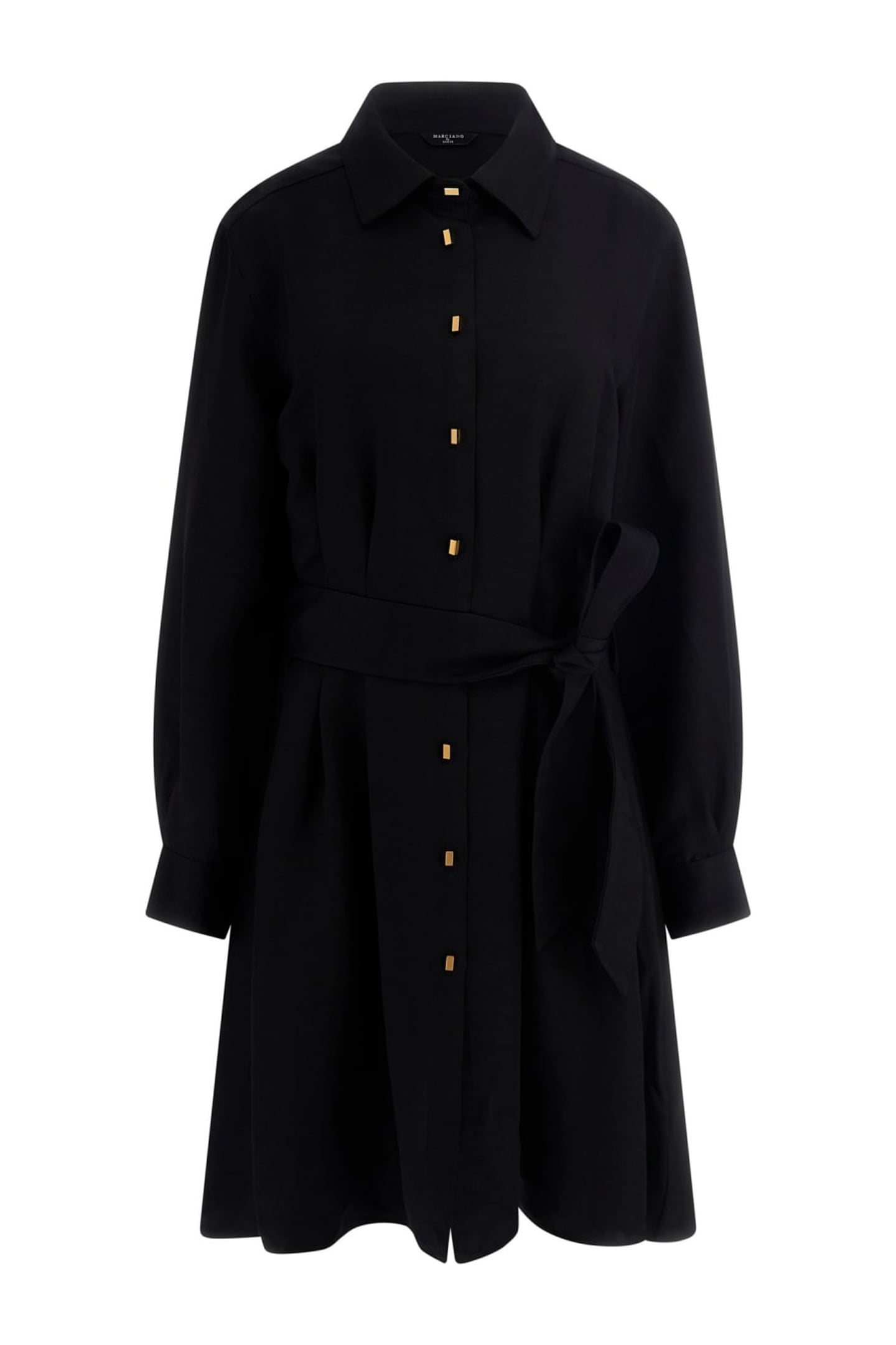 MARCIANO BY GUESS GRETA LS CHEMISIER DRESS JET BLACK 1