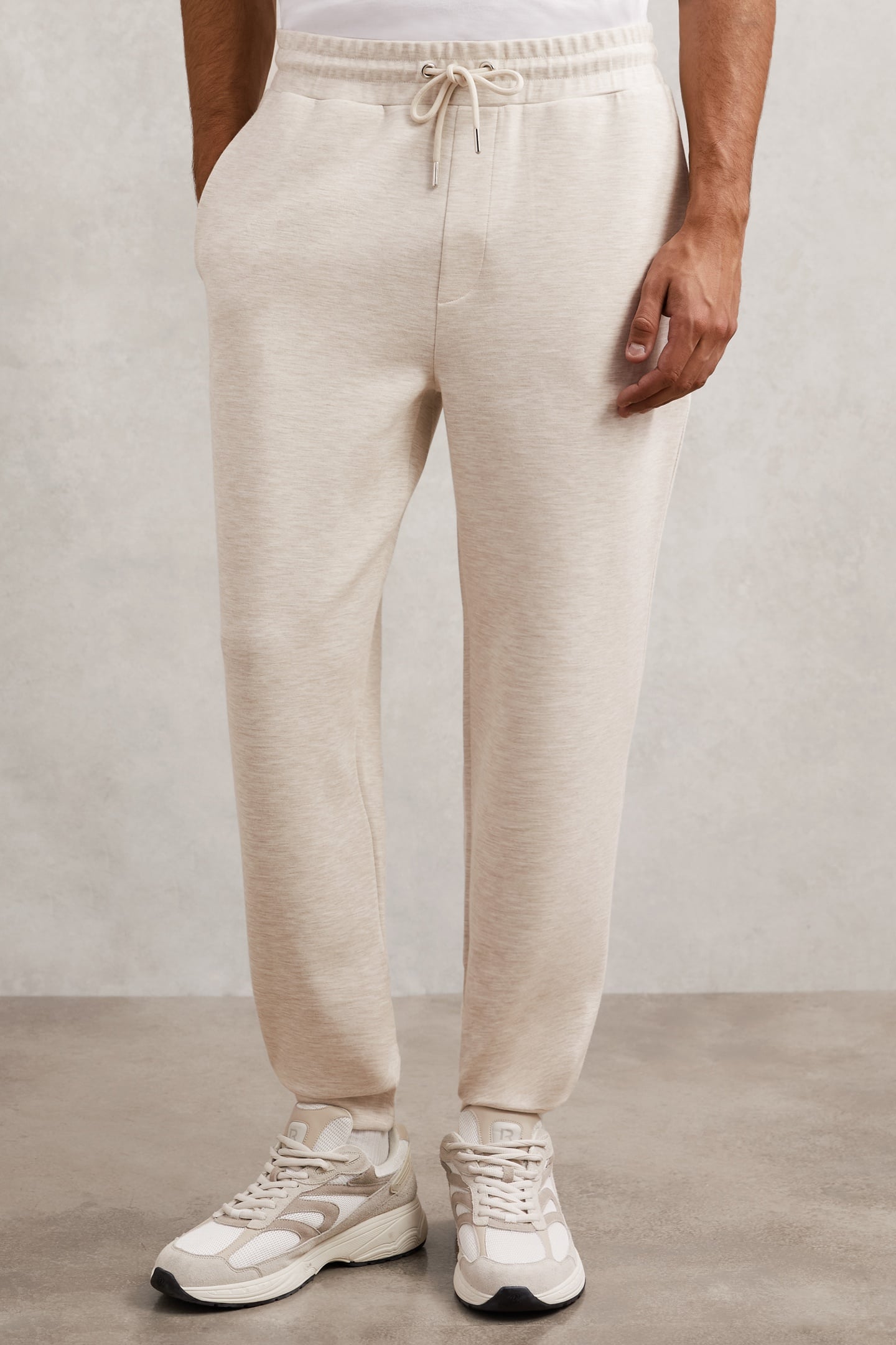 DRAWSTRING JOGGER OATMEAL 1