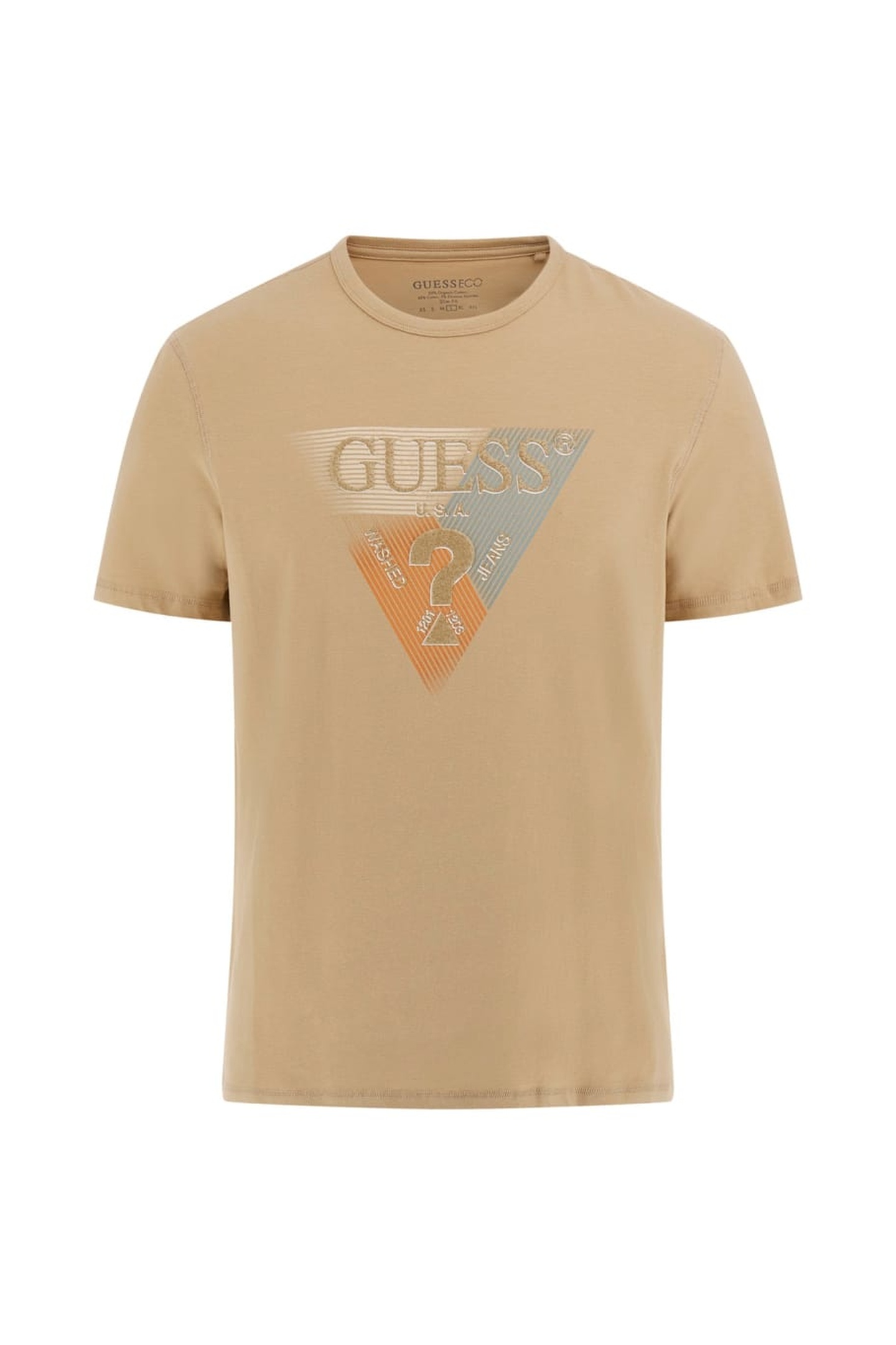 GUESS ECO SS CN GUESS TRIANGLE TRAVERTINE SAND 5