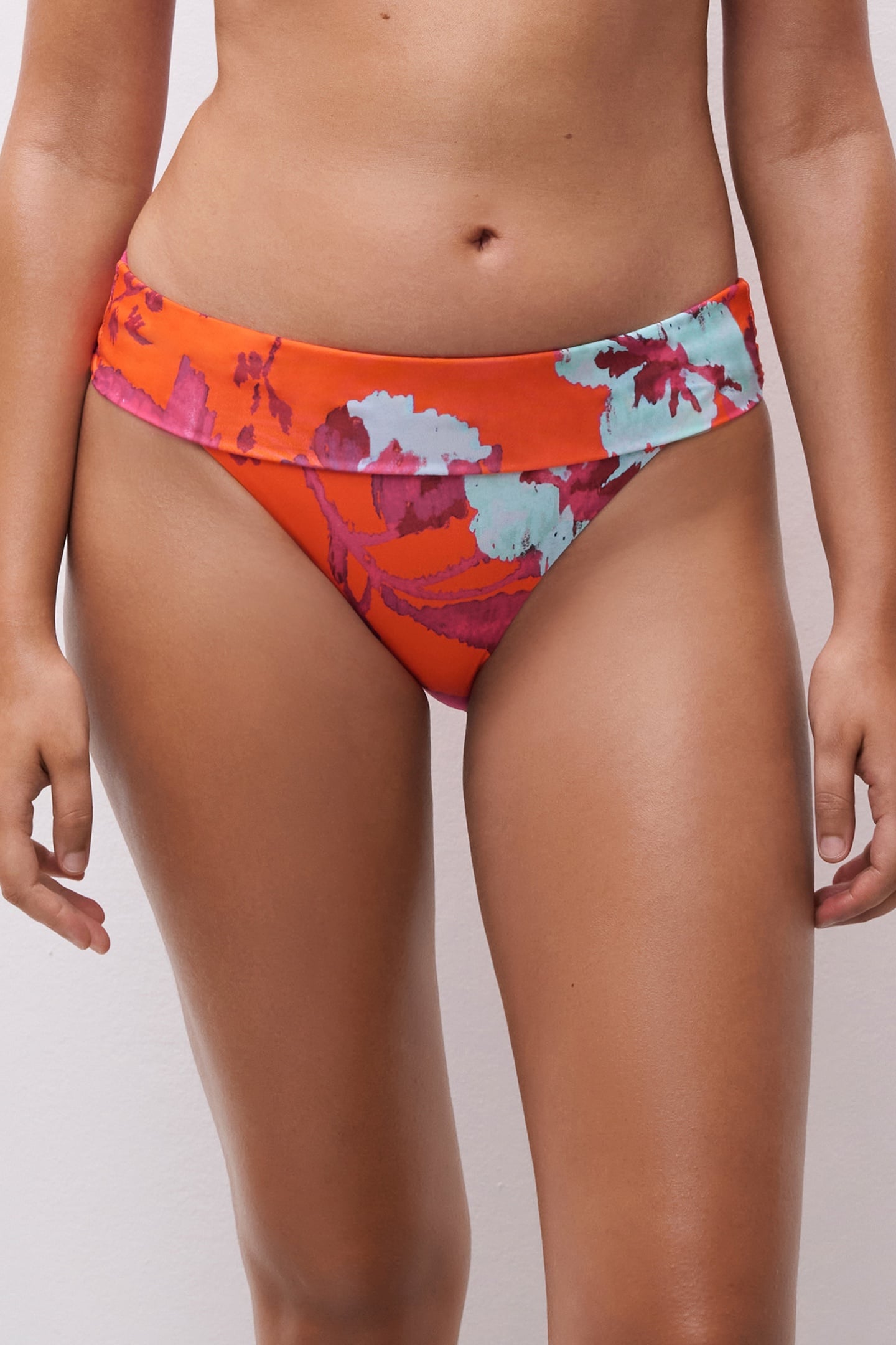 SW BO. FULL BRIEF STD HIGH W. PAINTED FLOWERS 10