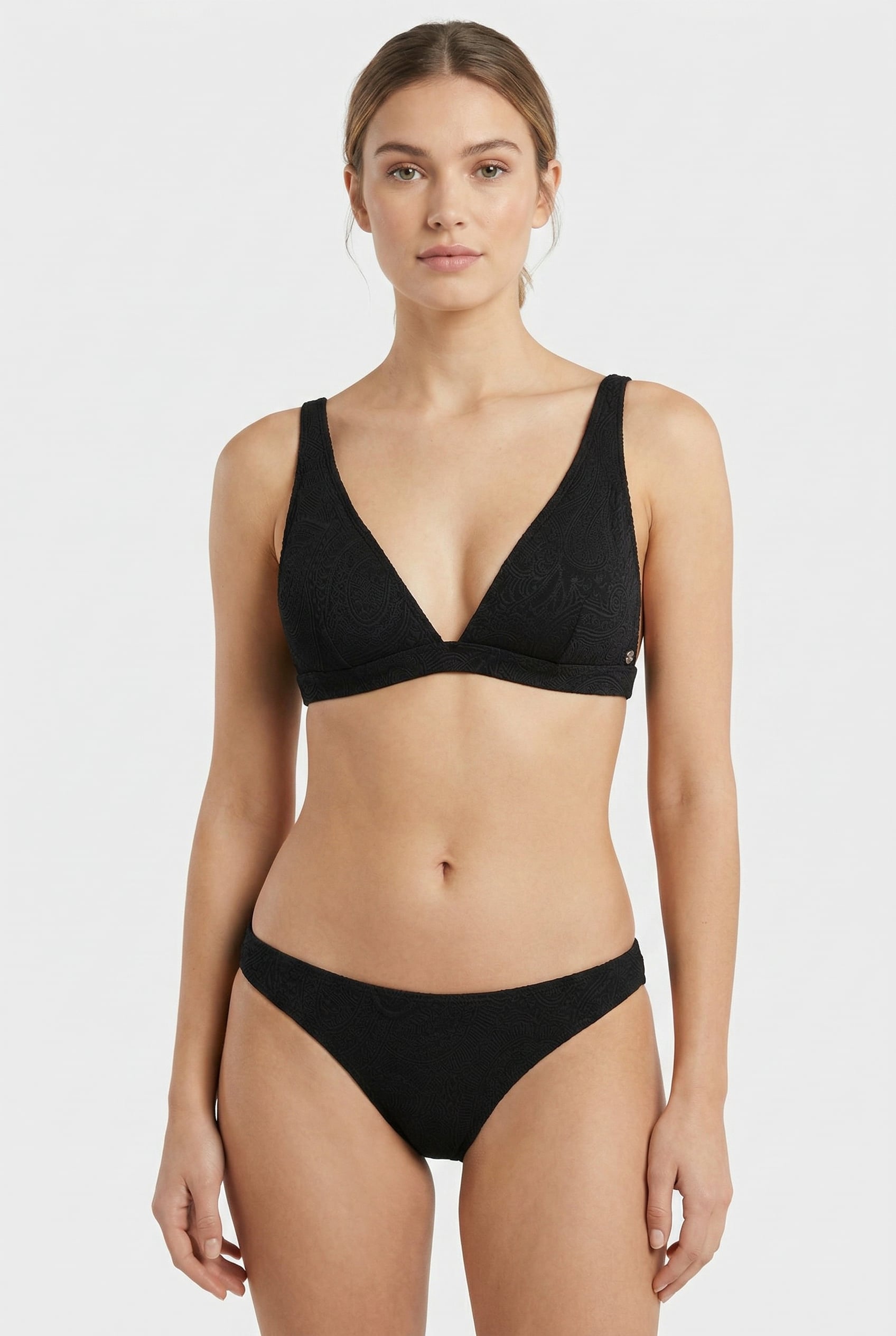 REGULAR BIKINI BOTTOM PAISLEY STRUCTURE BLACK PAISLEY STRUCT 2