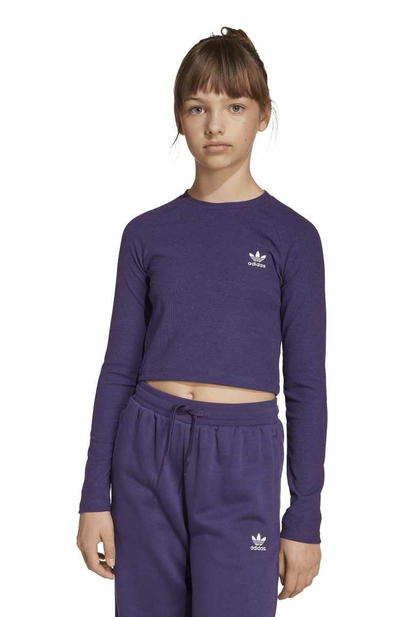 ORIGINALS RIB CROP LONG SLEEVE LONG-SLEEVE TOP KIDS 1