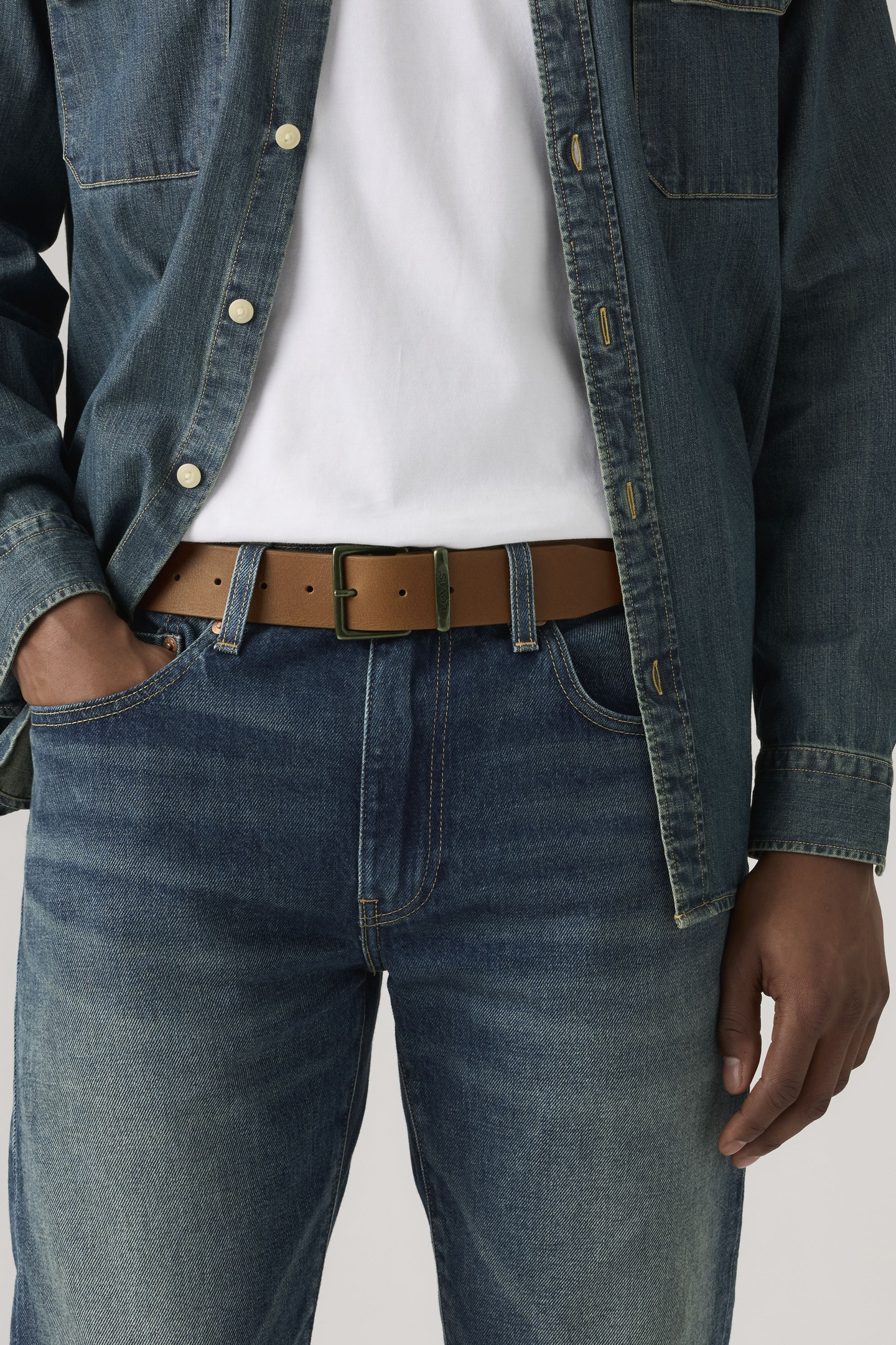 Levi's Flat Keeper Belt Maat: 95 | Riemen Outlet | Heren | Bruin
