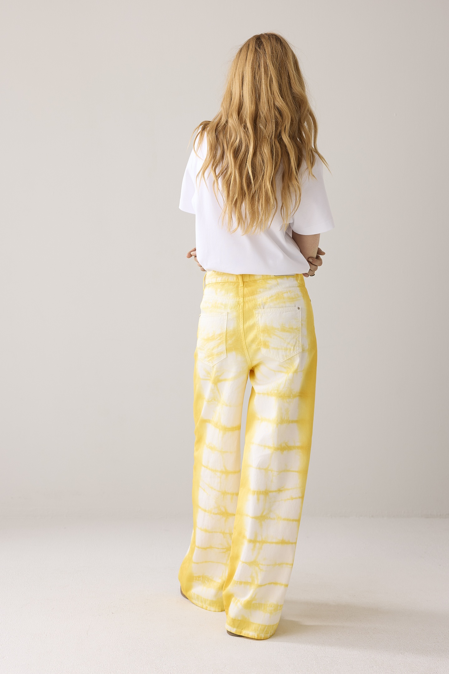 WIDELEG CAVALRY LYOCELL TWILL YELLOW 2