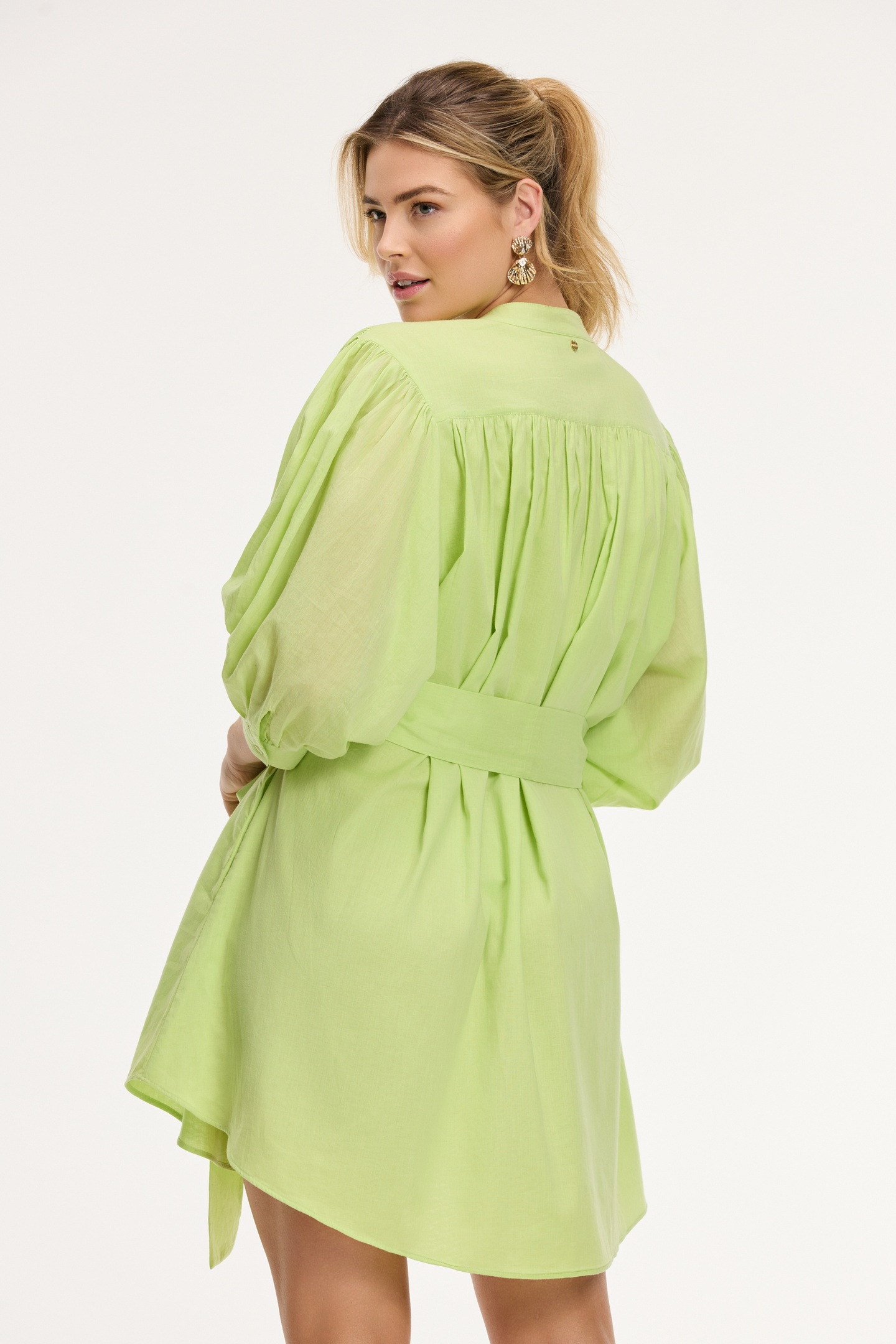 JAYDI DRESS LIME GREEN 4