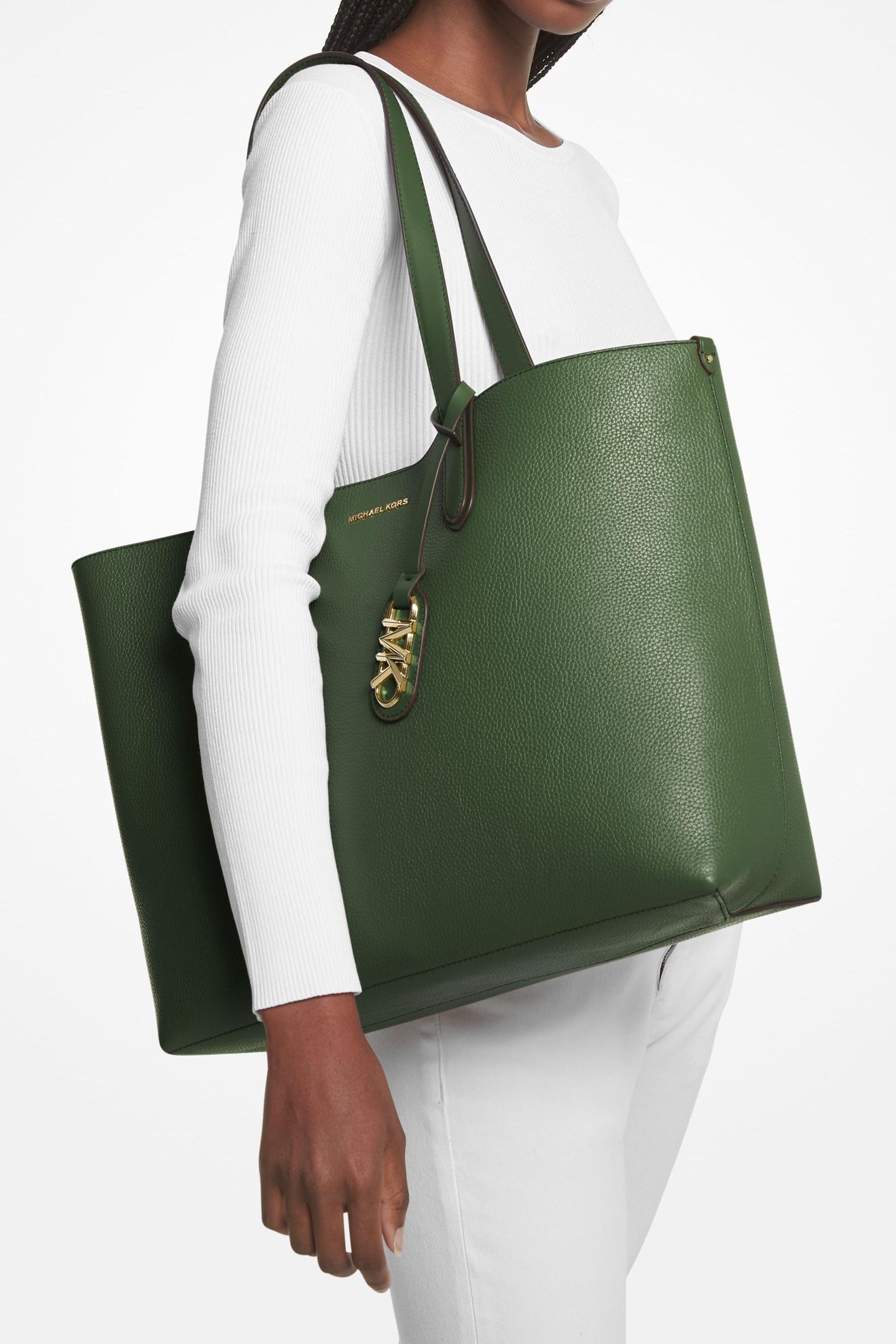 EXTRA LARGE REVERSIBLE TOTE AMAZON GREEN 1