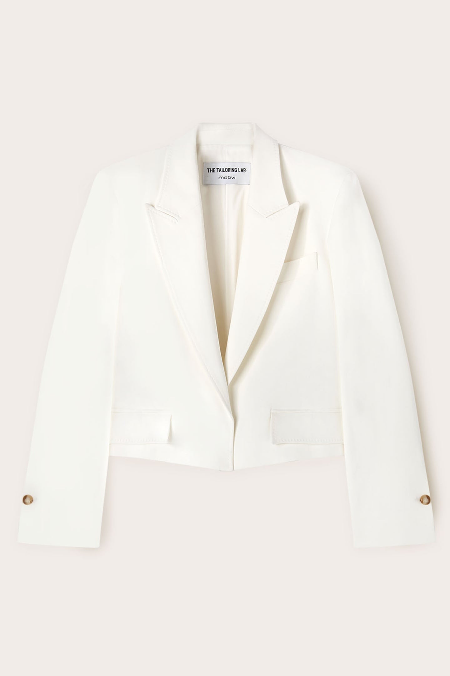 TAILORED SHORT BLAZER WHITE 4