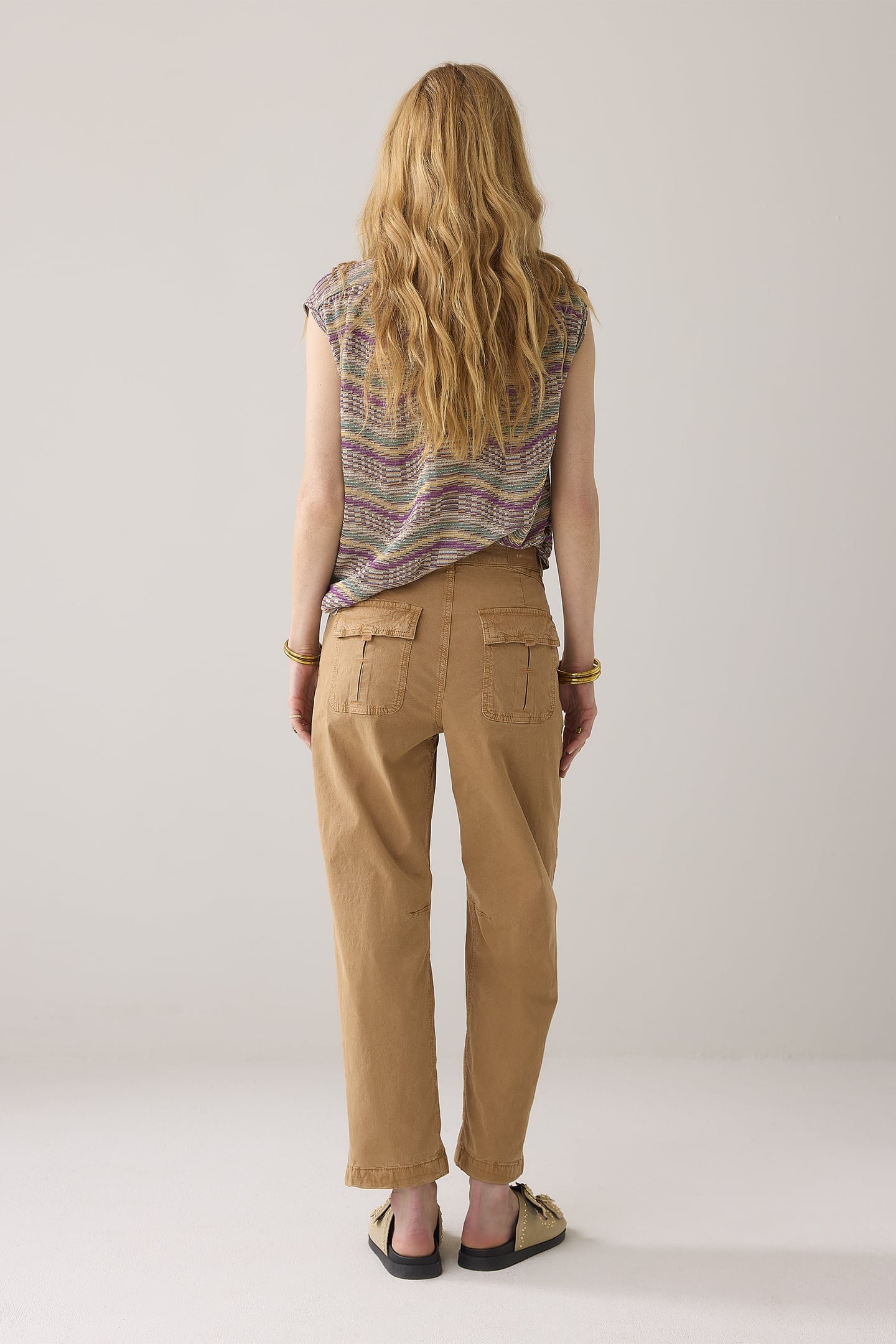 COCOON PANT LT ROUGH TWILL PEANUT 2