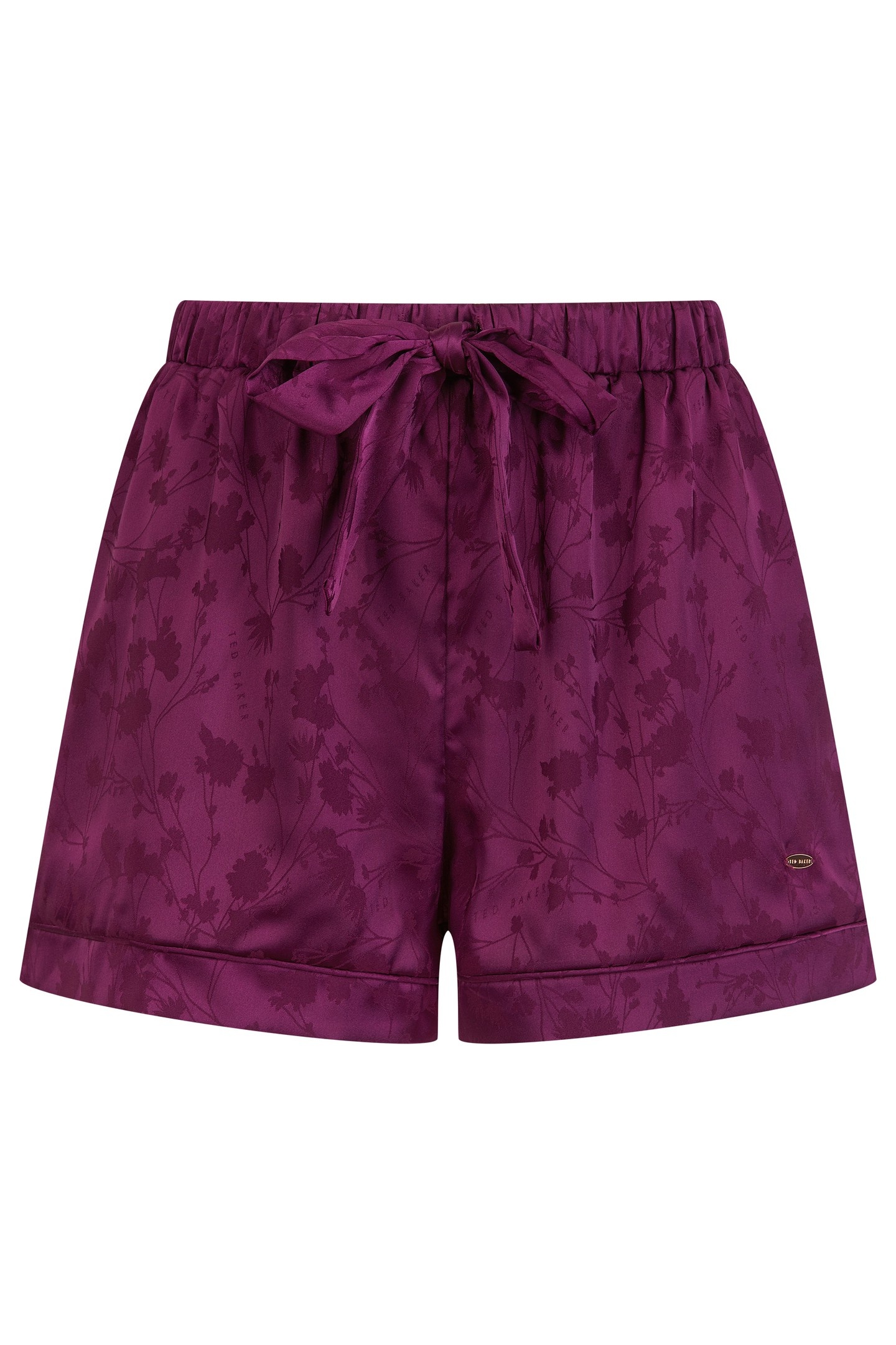 ZARA SHORT SATIN PJ DARK PURPLE 3