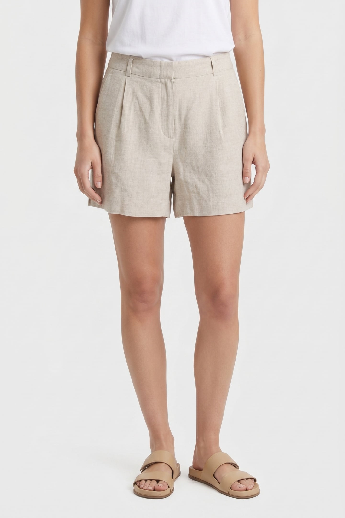 DONNY LINEN SHORTS BEIGE 1