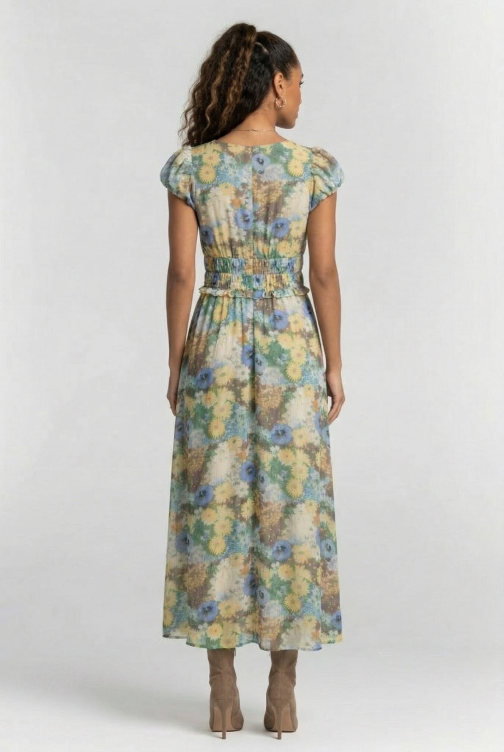 NEW ALLORA DRESS BROWN 2