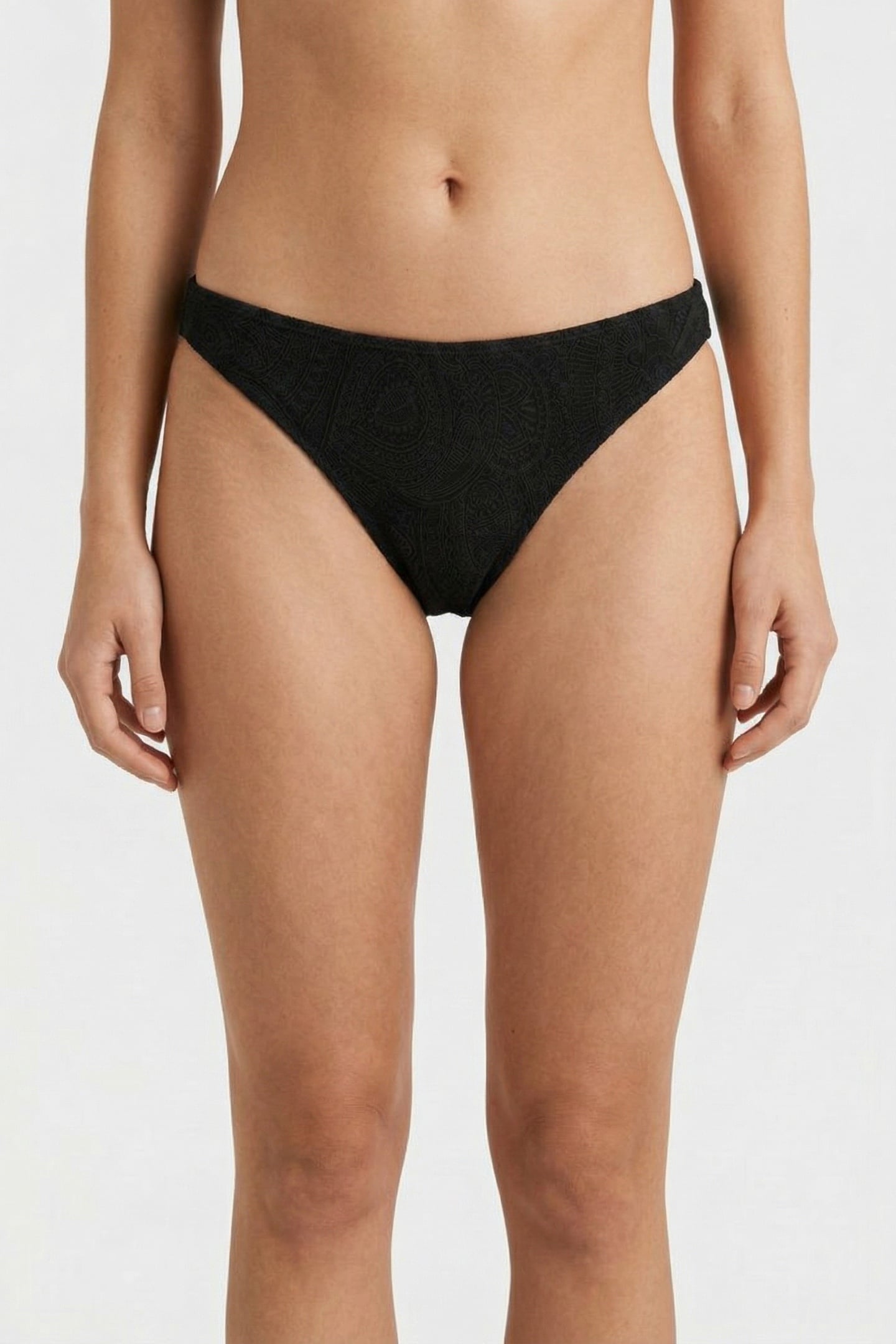 REGULAR BIKINI BOTTOM PAISLEY STRUCTURE BLACK PAISLEY STRUCT 1