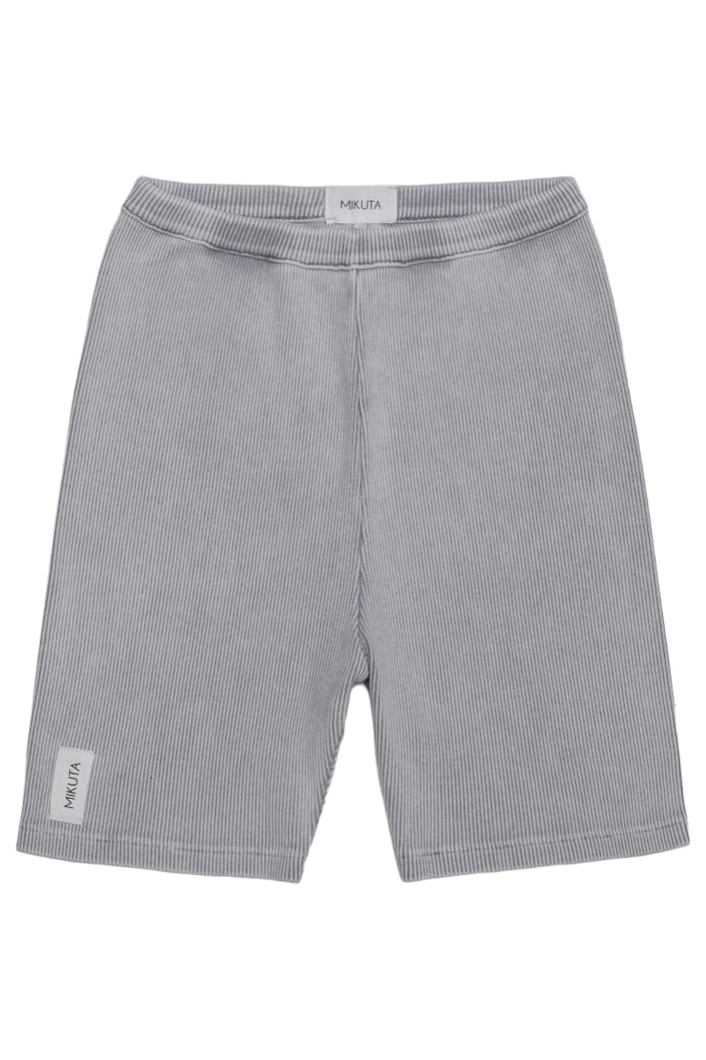 THE LIGHT RIBBED BIKER SHORTS WHITE 3