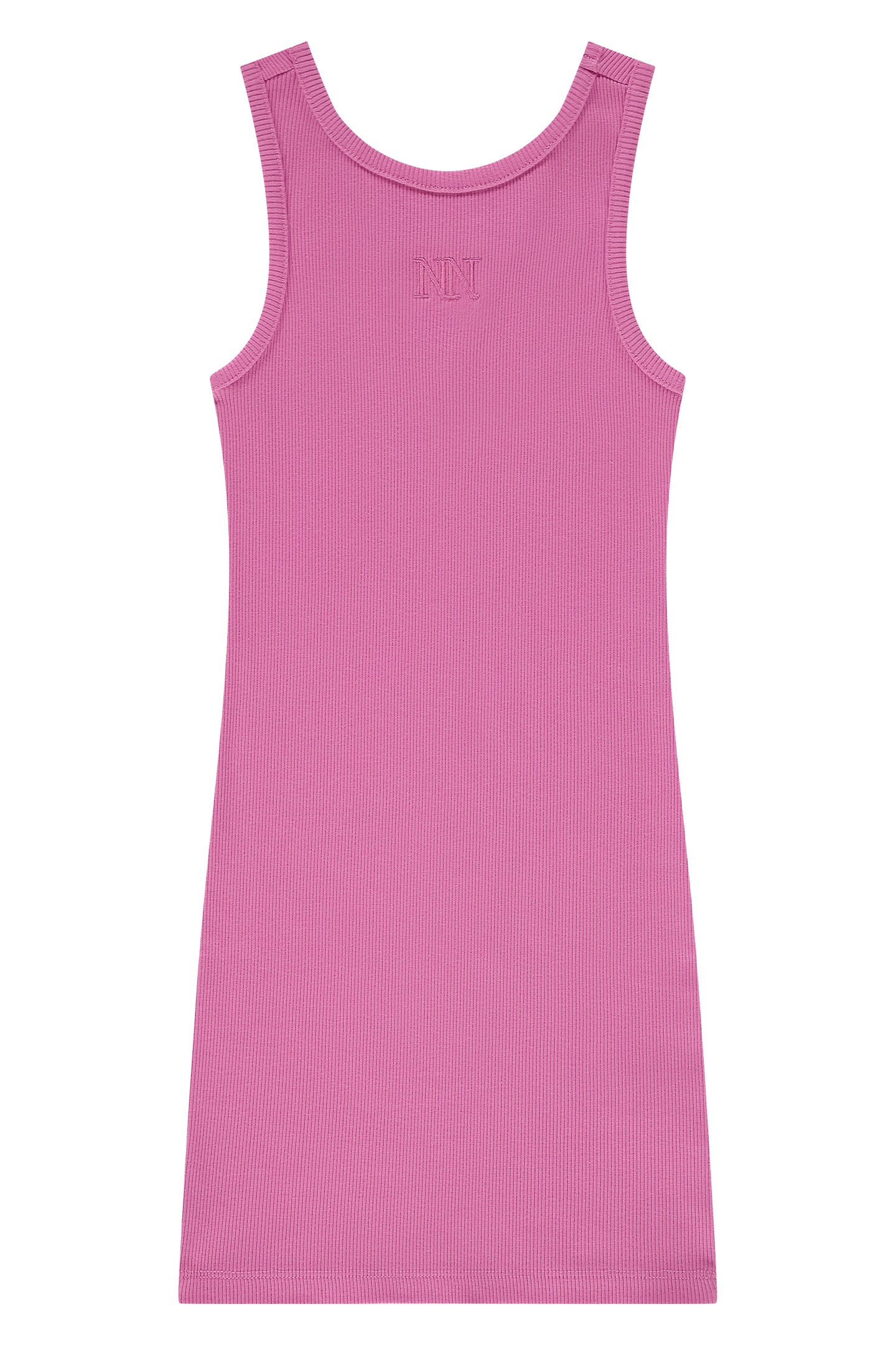 BELLE BACK RIB DRESS SUPER PINK 2
