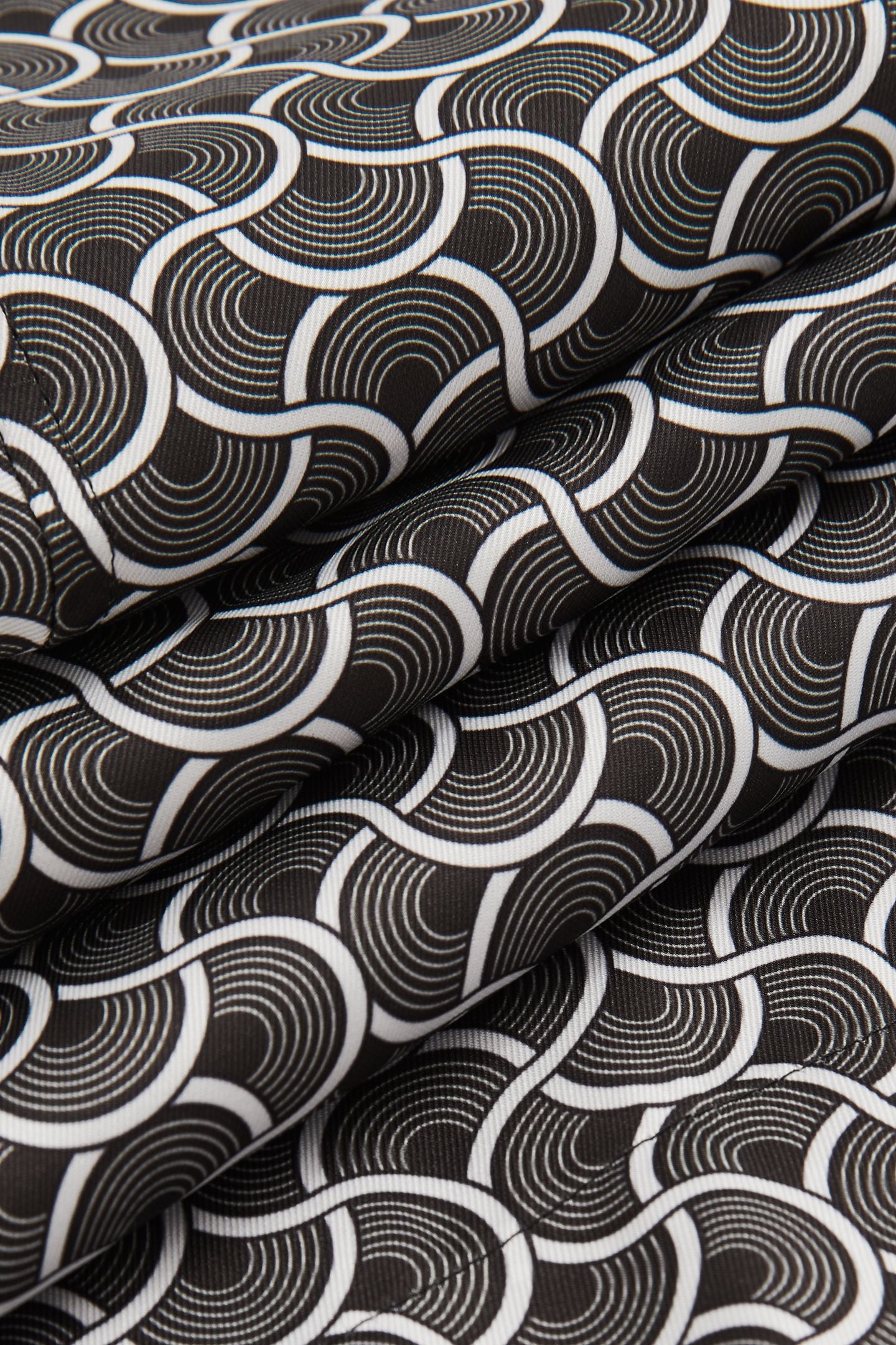 SS GEO WAVE PRINTED CUBAN SHIRT BLACK/WHITE 6