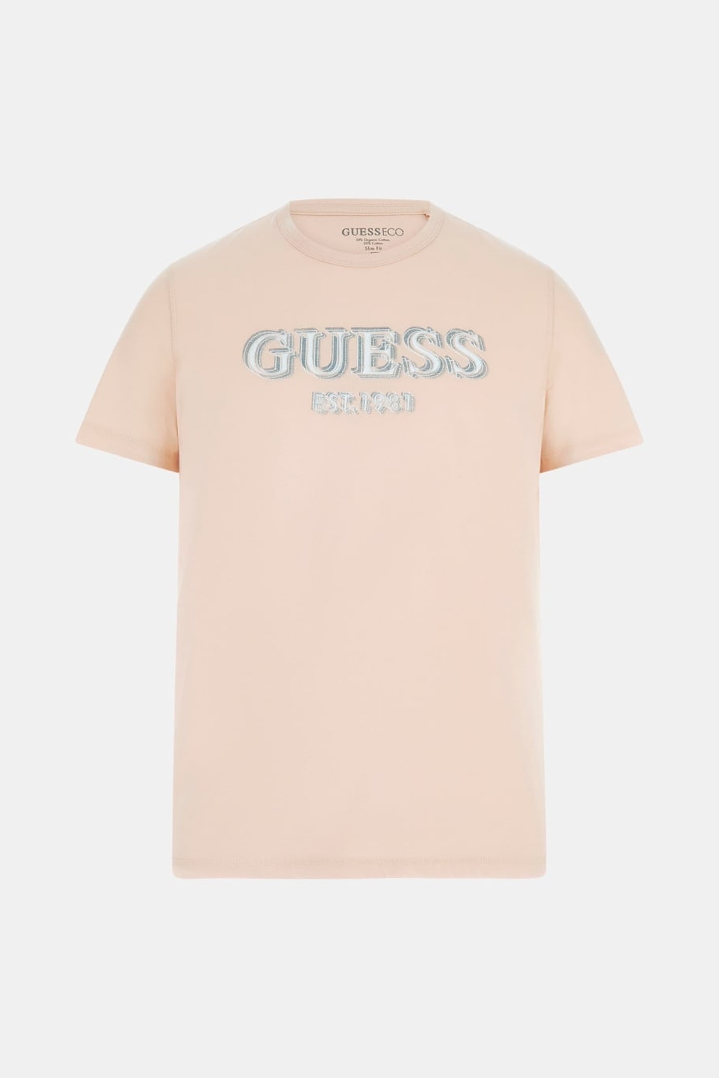 GUESS ECO SS CN GUESS LOGO TEE FEEL YOUR SKIN 3