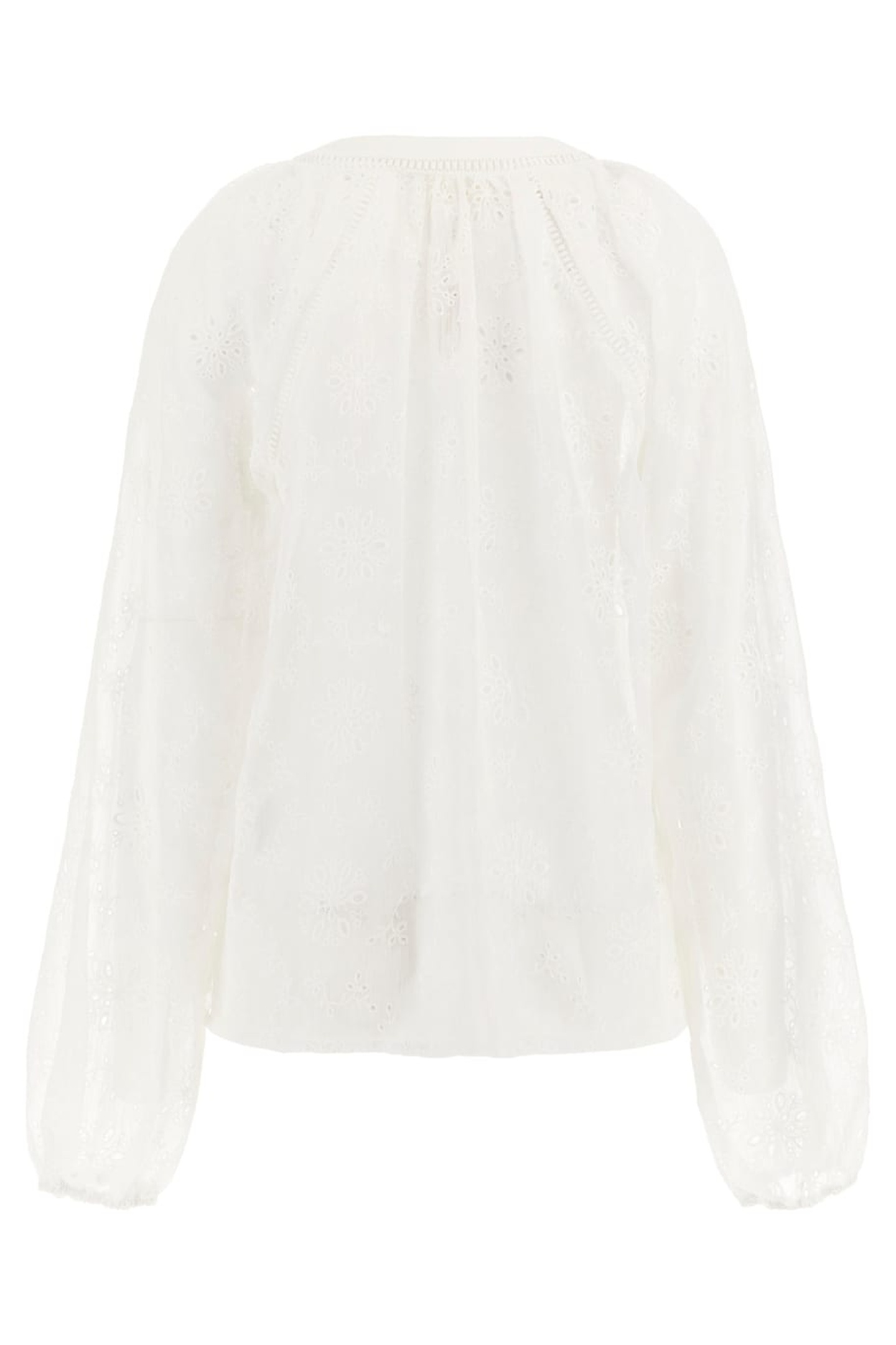 GUESS ECO LS DANIÈLE EMBRO TOP PURE WHITE 4