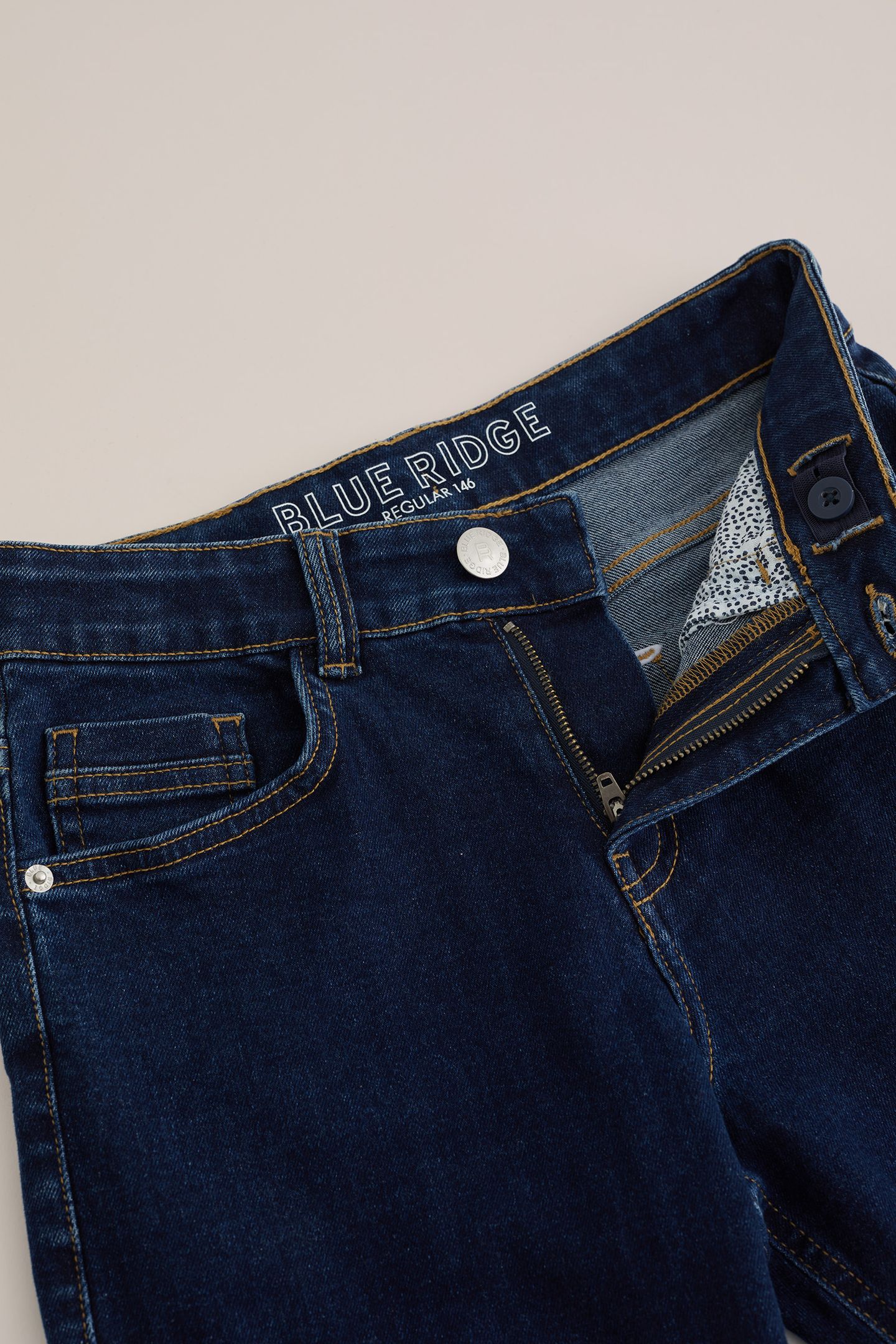 5-POCKET MID WAIST DARK BLUE 7