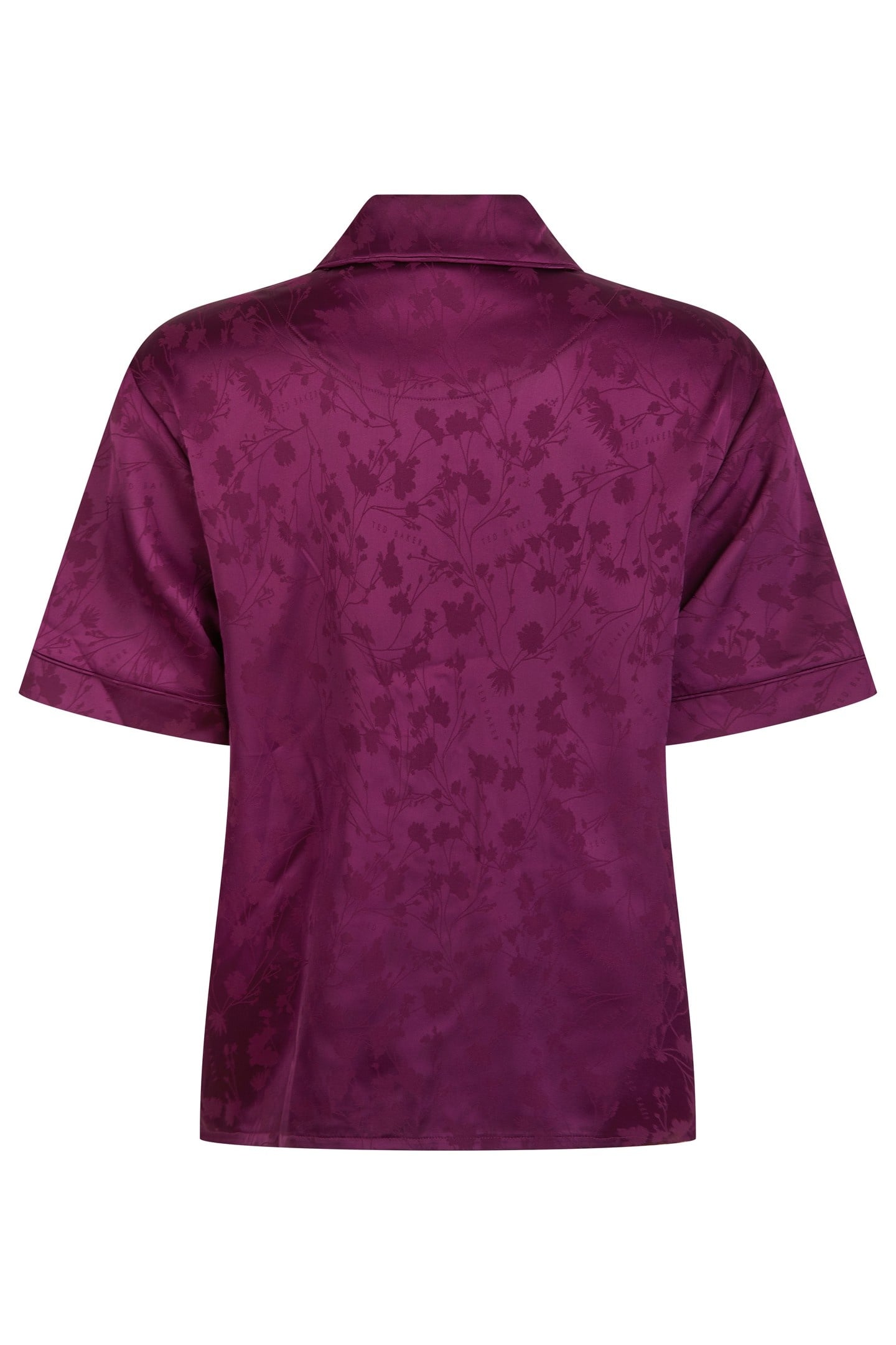 ZARA SHORT SATIN PJ DARK PURPLE 5