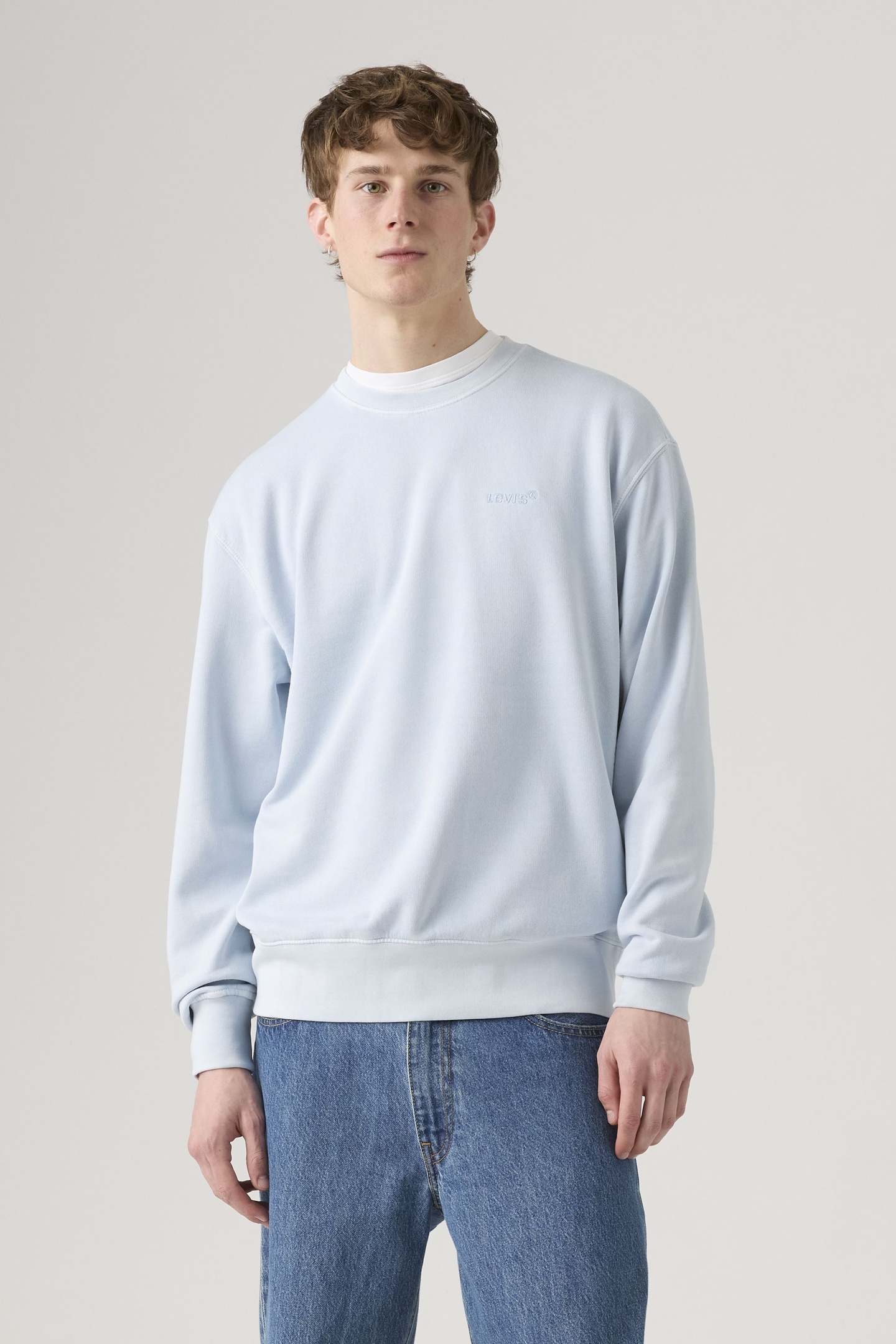 Levi's Authentic Crewneck Sweatshirt Maat: M | Sweaters Outlet | Heren | Blauw