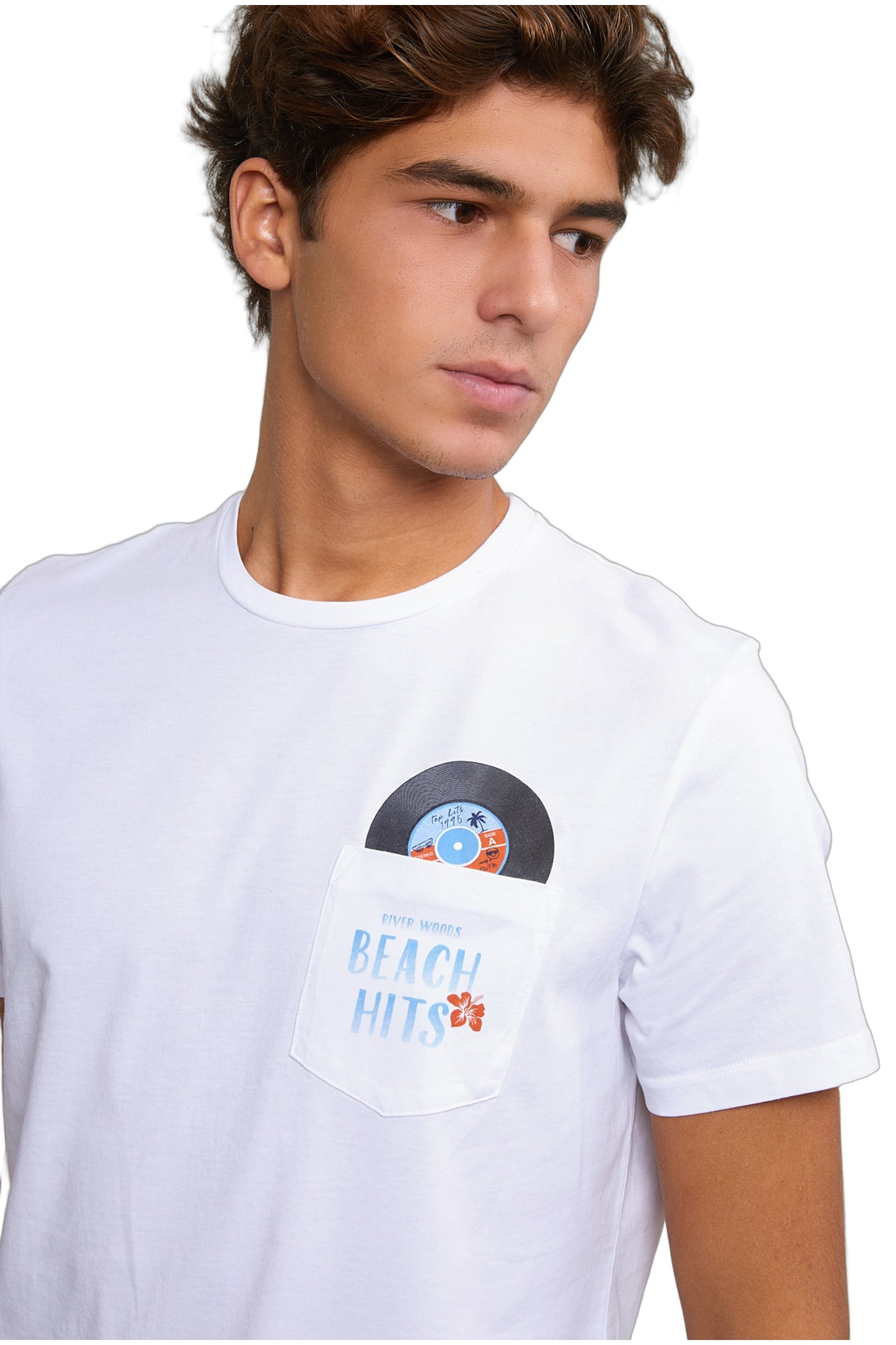 CUSTOM FIT FANTASY T-SHIRT CHEST POCKET WHITE 2