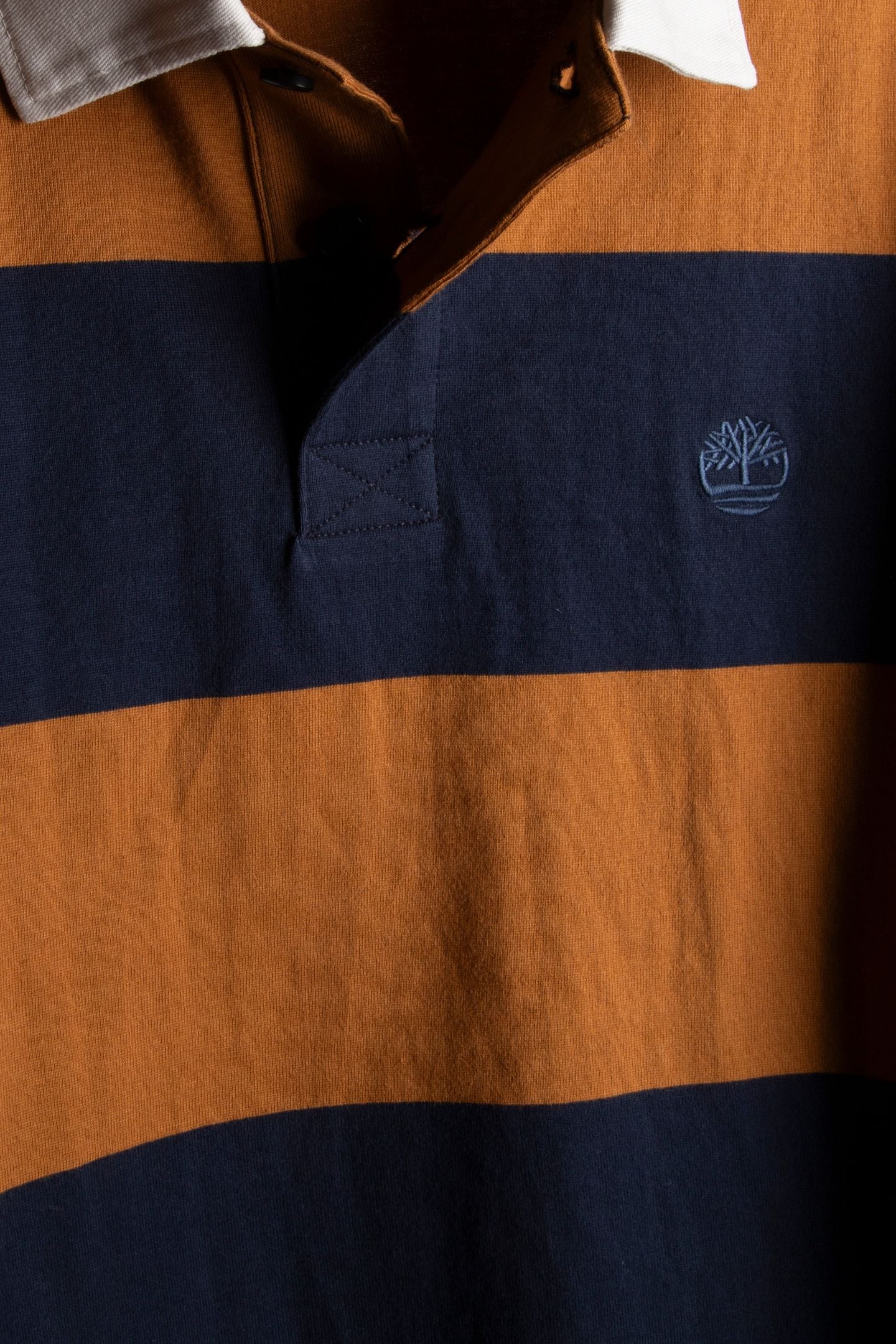 RUGBY LONG SLEEVE POLO DARK SAPPHIRE/WHEAT BOOT 5