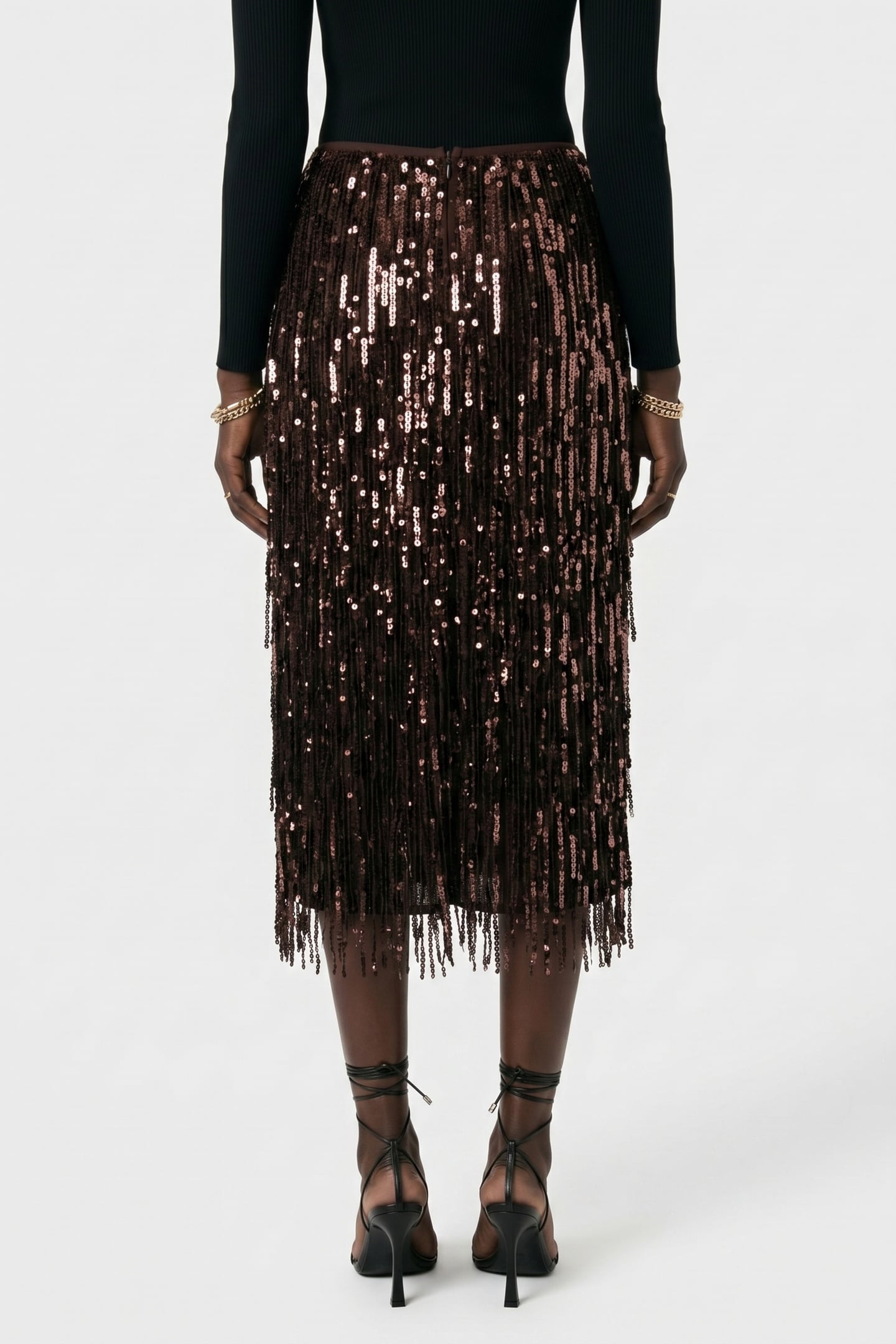 NALA DECO SKIRT BROWN 2