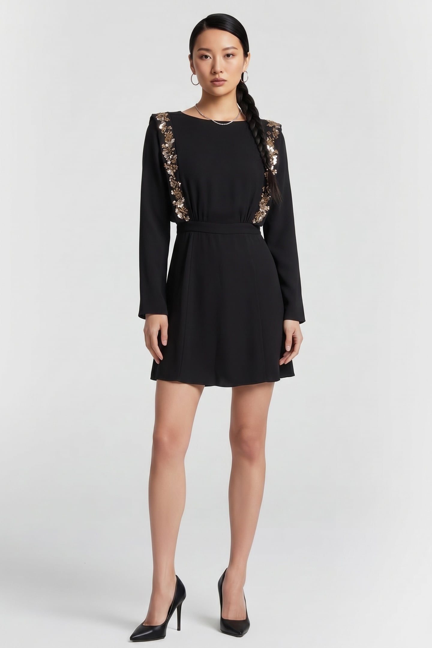 & Other Stories Emilia Mini Dress Black Maat: 38 | Mini Jurken Outlet | Dames | Zwart