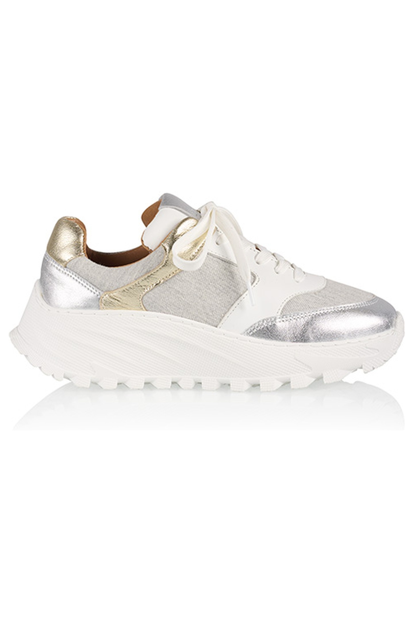 DWRS label Fairlie Denim Grey / Silver Maat: 39 | Sneakers Outlet | Dames | Zilver