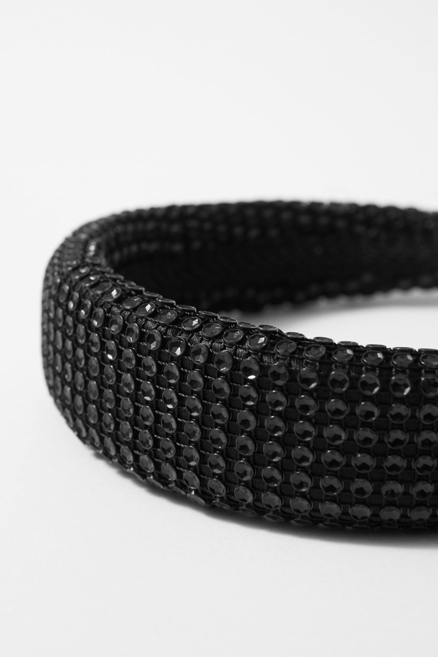 THYME DIAMANTE ALICE BAND BLACK 2