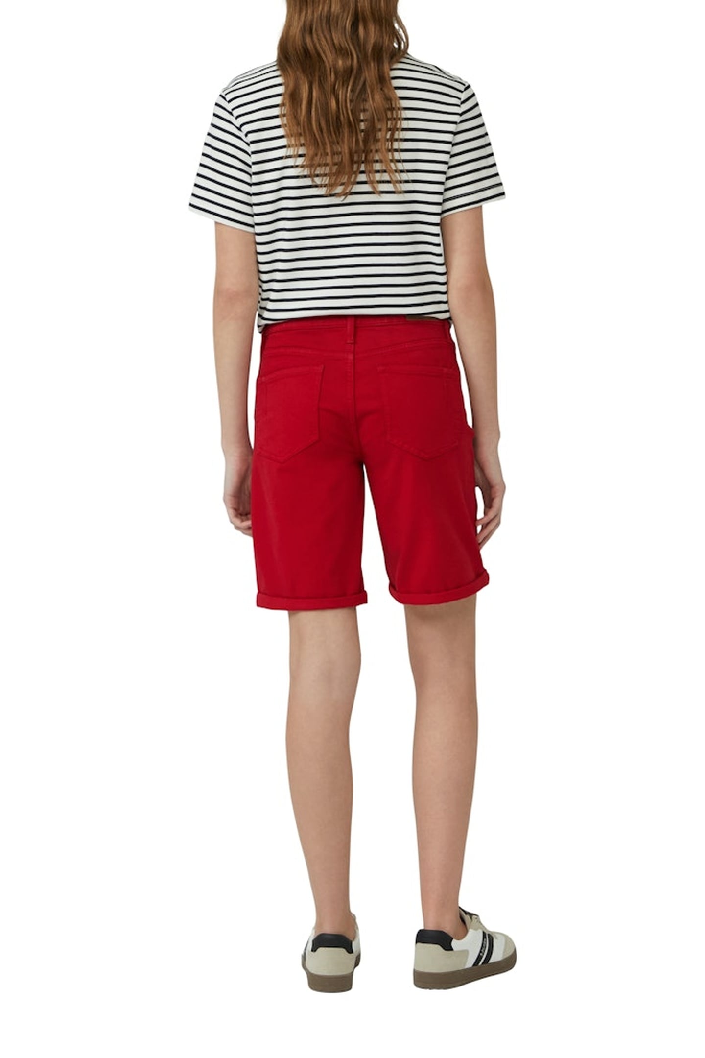 JEANS SHORTS RED DENIM 5