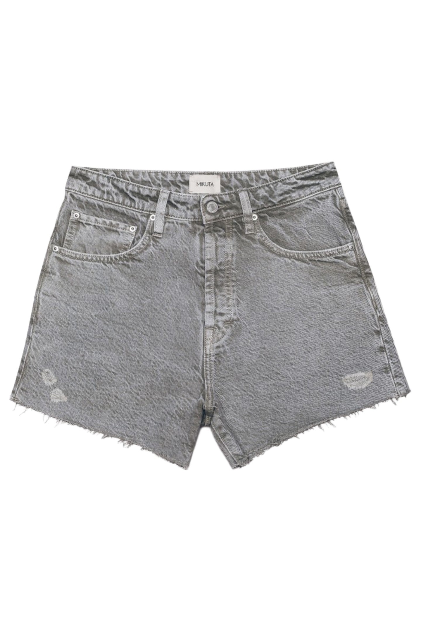 THE KHAKI FADED DENIM SHORTS GREEN 3