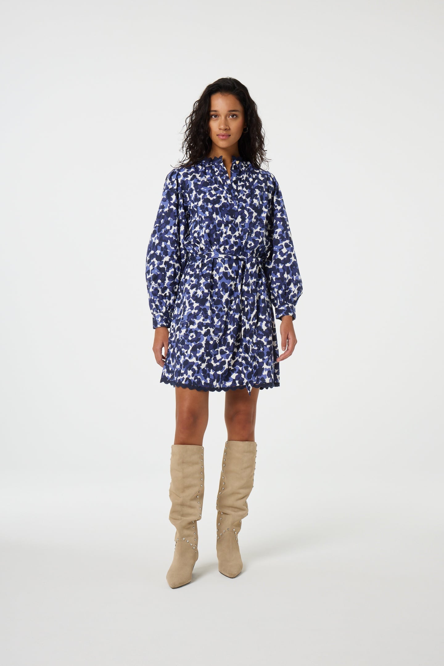 Fabienne Chapot Diaz Dress After Midnight Blue/ Maat: 38 | Blousejurken Outlet | Dames | Blauw