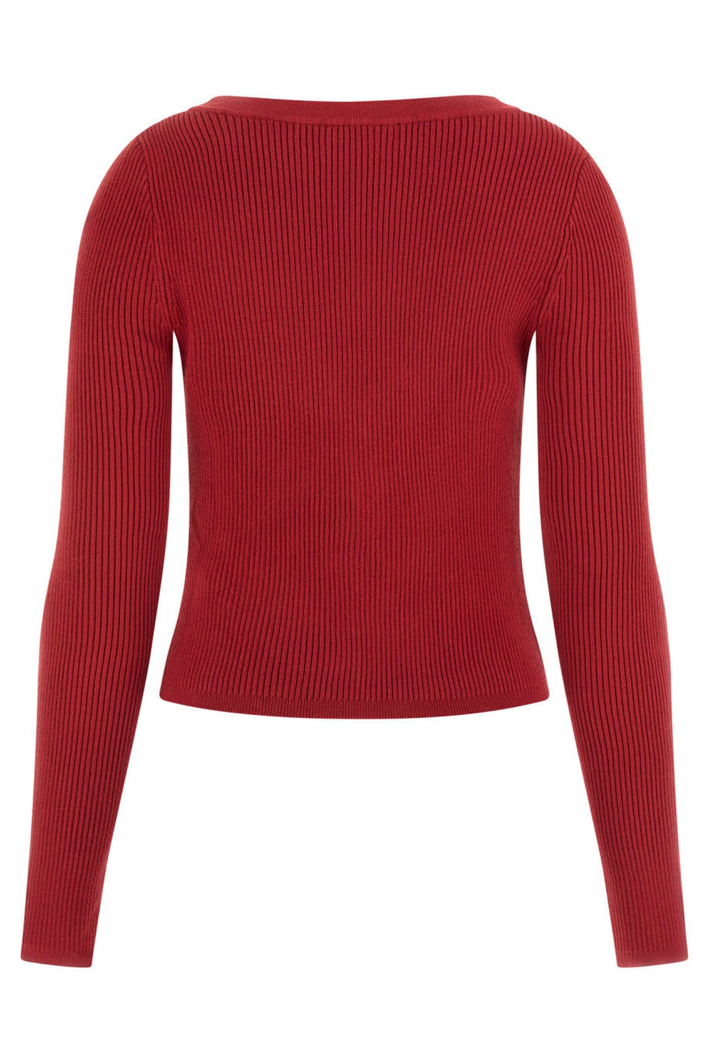 GUESS ECO KATELYN VN LS CARDI SIREN RED 1