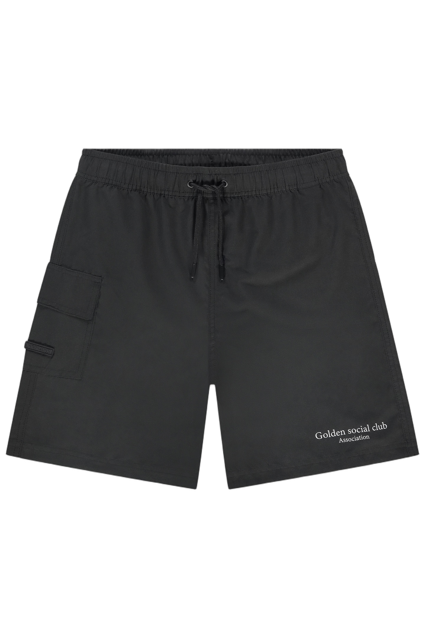 GOLDEN SWIMSHORT BLACK 1