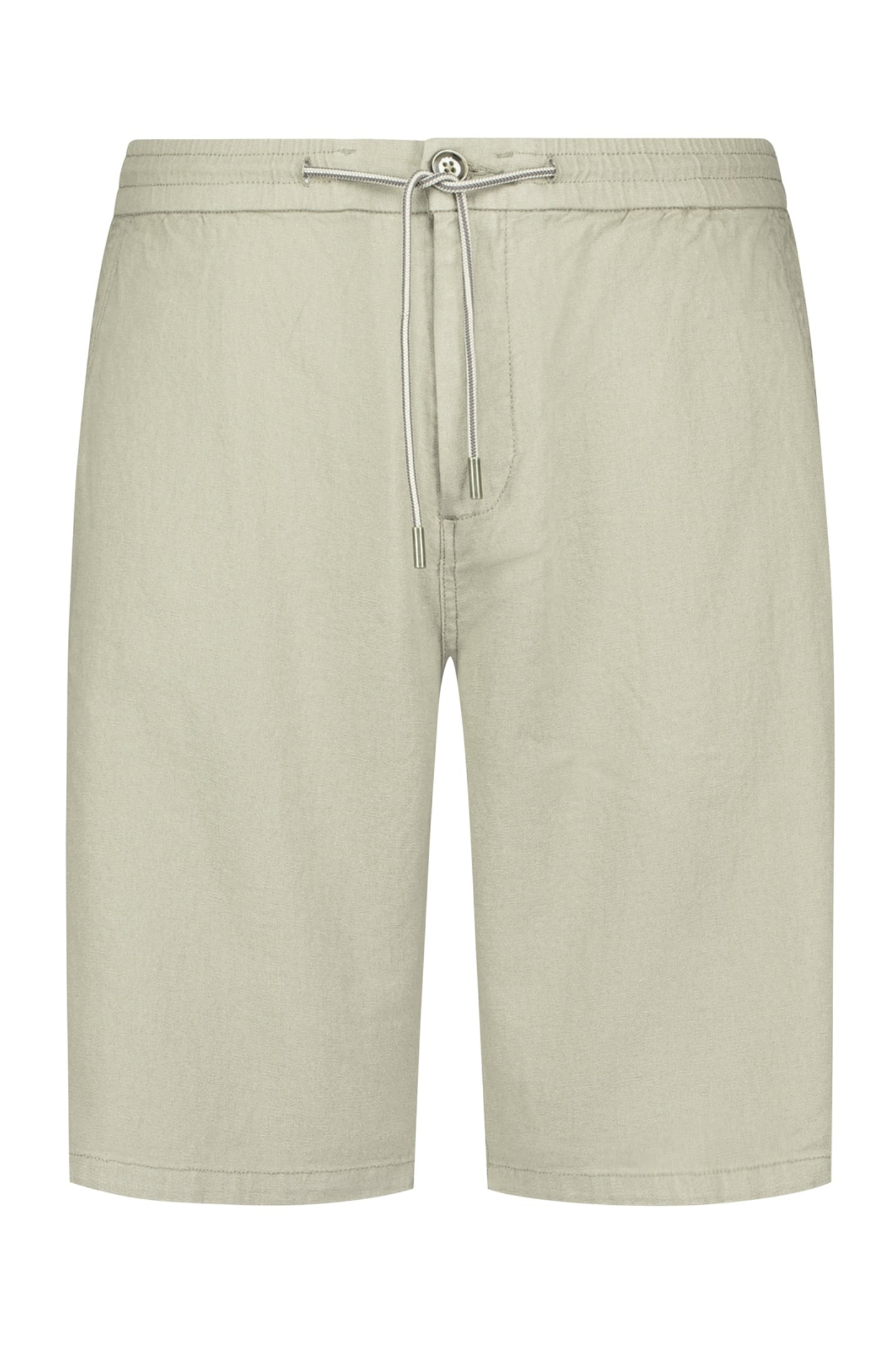 SHORT CHINO WITH LINEN GARMENT DYED TAUPE 1