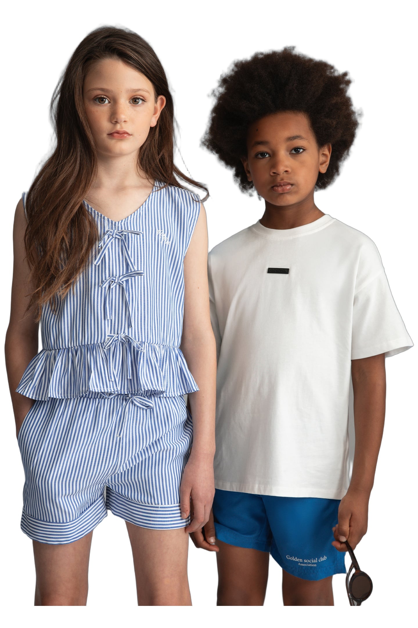 AAVA SHORTS AZURE BLUE/OFF WHITE 4