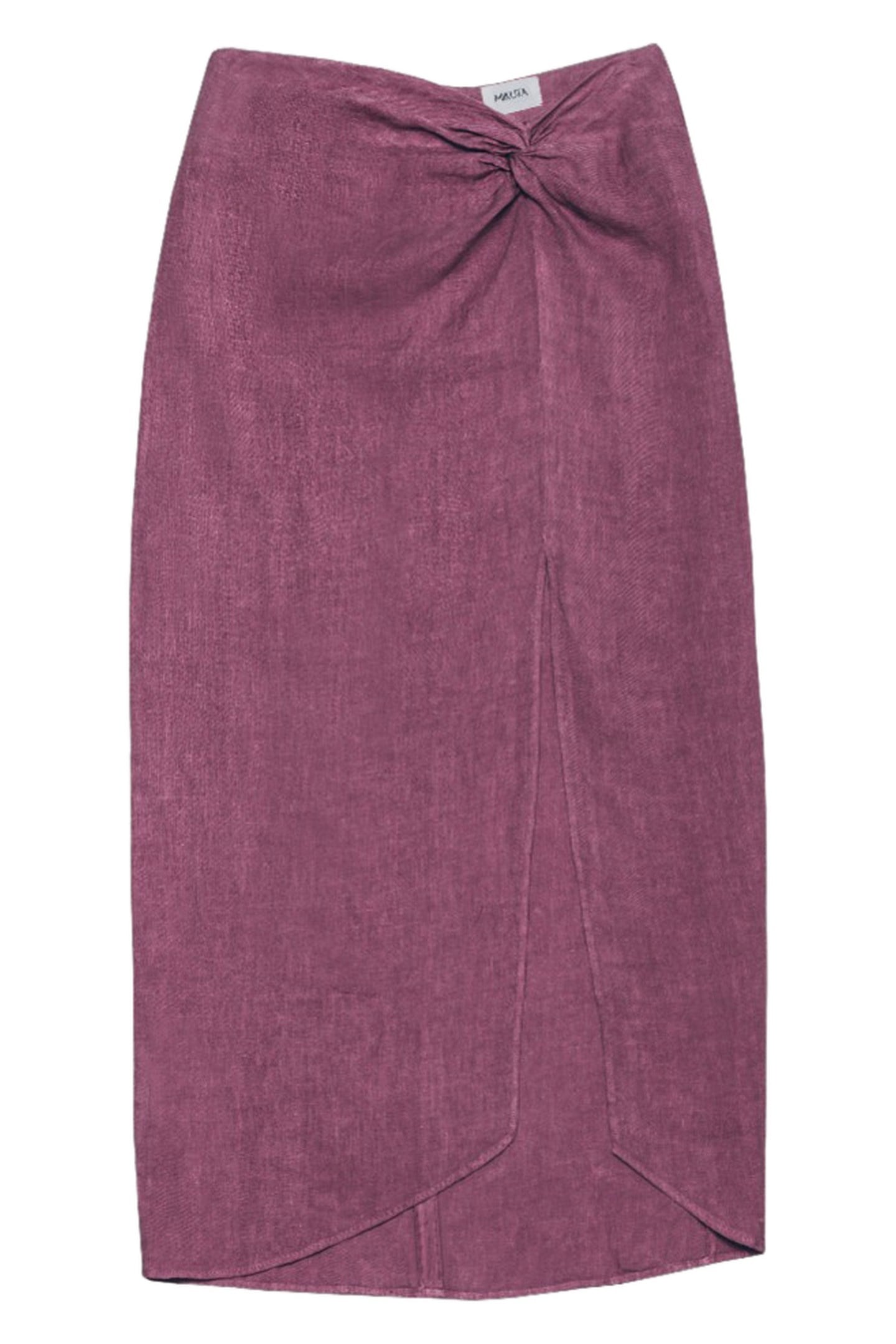 THE PINK LONG LINEN KNOT SKIRT PINK 1