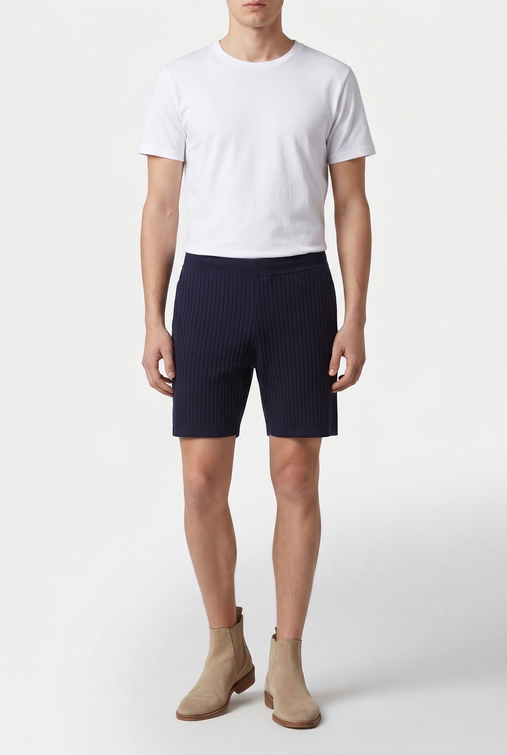 Reiss Knitted Short Navy Maat: XL | Korte Broeken Outlet | Heren | Blauw